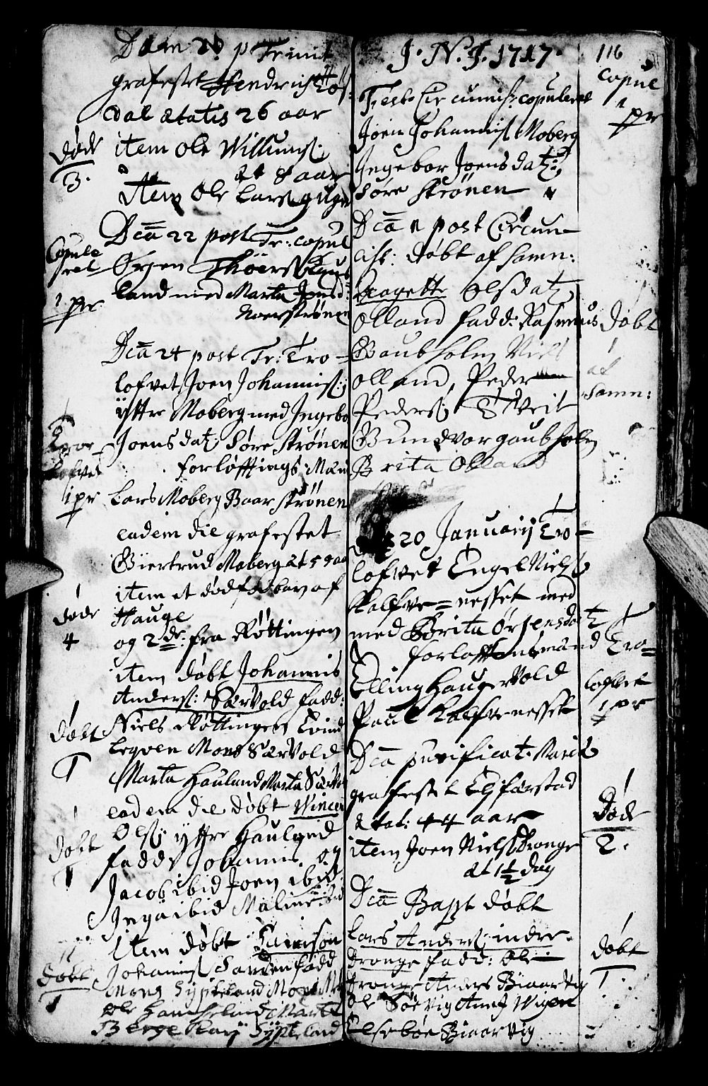 Os sokneprestembete, SAB/A-99929: Parish register (official) no. A 1, 1669-1722, p. 116