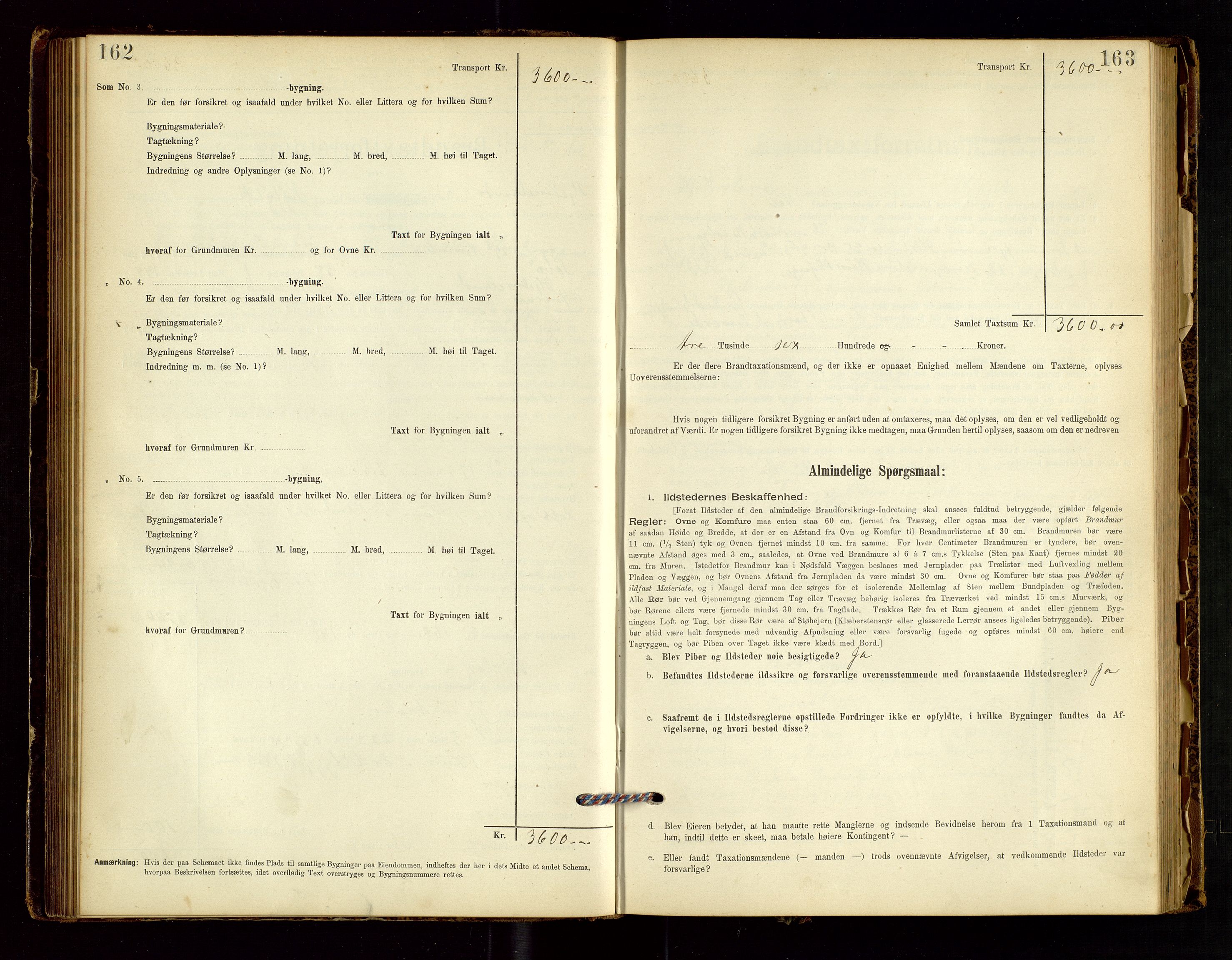 Hjelmeland lensmannskontor, AV/SAST-A-100439/Gob/L0001: "Brandtaxationsprotokol", 1895-1932, p. 162-163