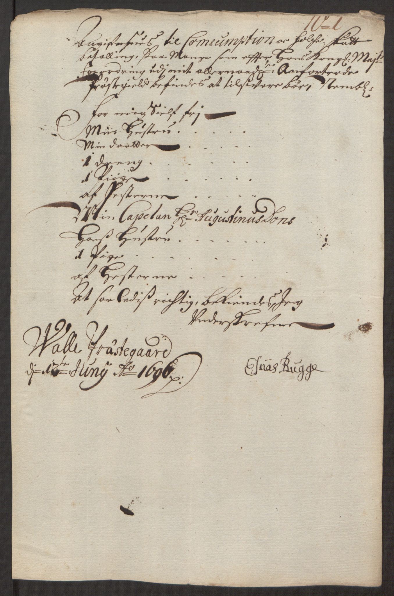 Rentekammeret inntil 1814, Reviderte regnskaper, Fogderegnskap, AV/RA-EA-4092/R40/L2444: Fogderegnskap Råbyggelag, 1693-1696, p. 325