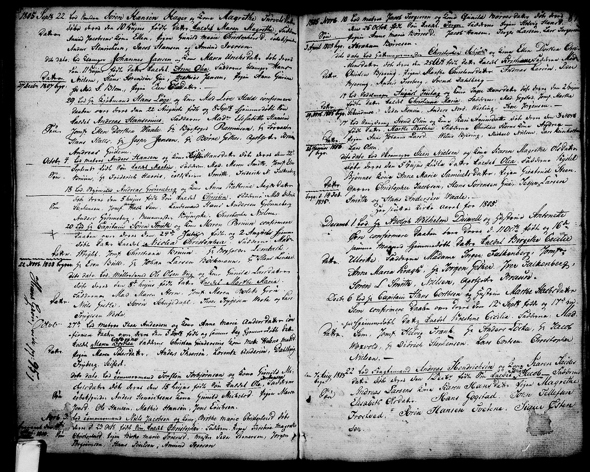 Larvik kirkebøker, SAKO/A-352/G/Ga/L0001: Parish register (copy) no. I 1, 1785-1807, p. 87
