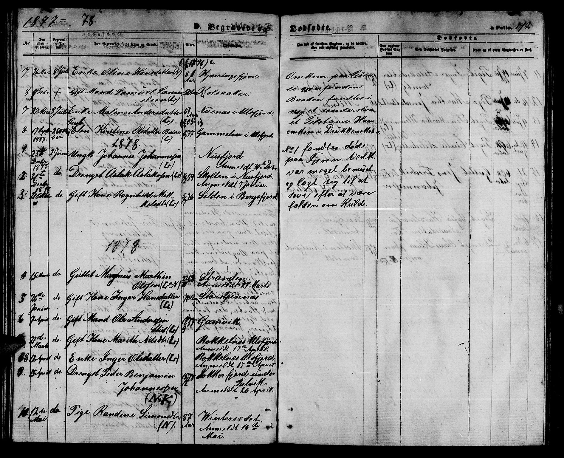Loppa sokneprestkontor, SATØ/S-1339/H/Hb/L0004klokker: Parish register (copy) no. 4, 1864-1880, p. 173