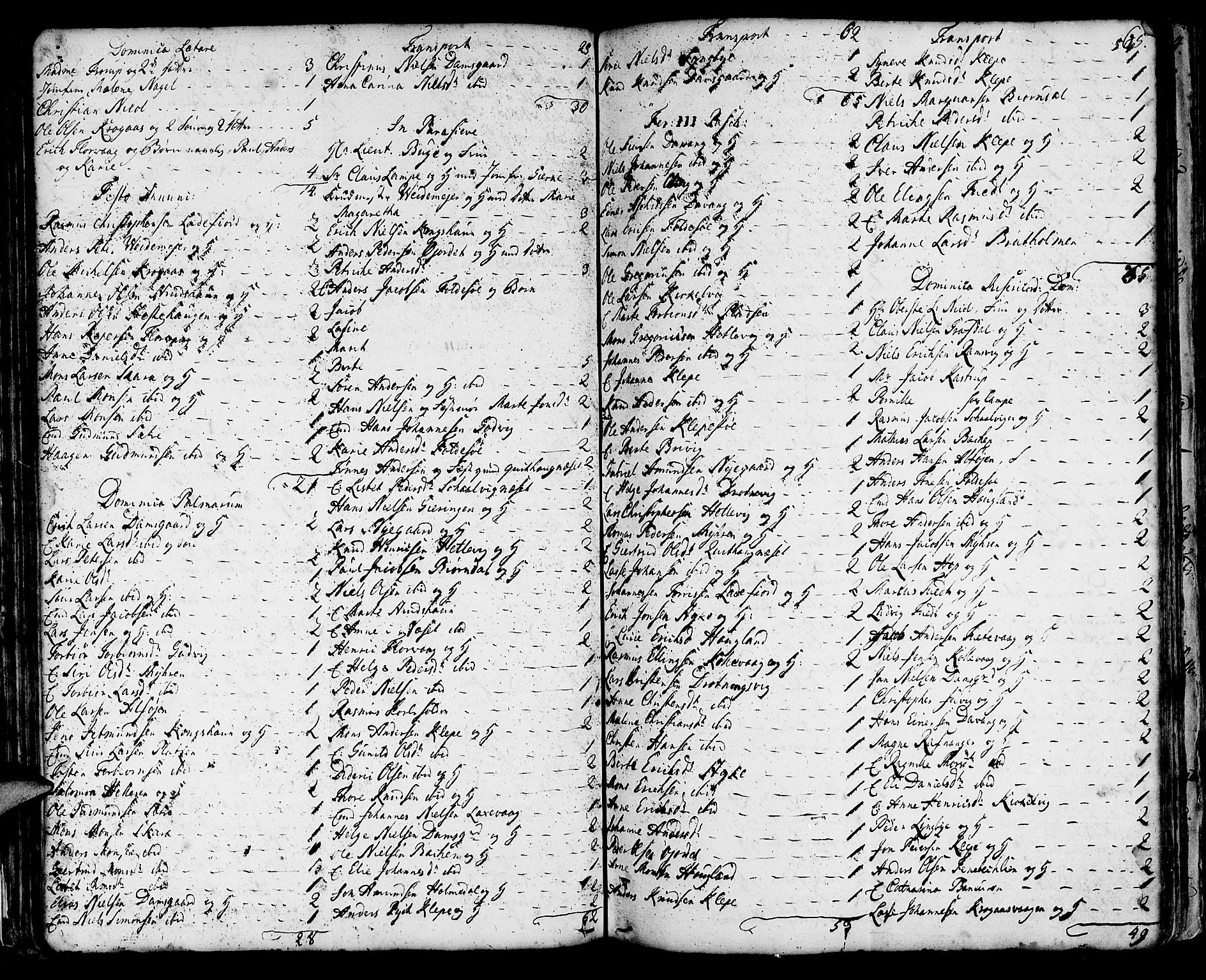 Askøy Sokneprestembete, AV/SAB-A-74101/H/Ha/Haa/Haaa/L0001: Parish register (official) no. A 1, 1742-1818, p. 65