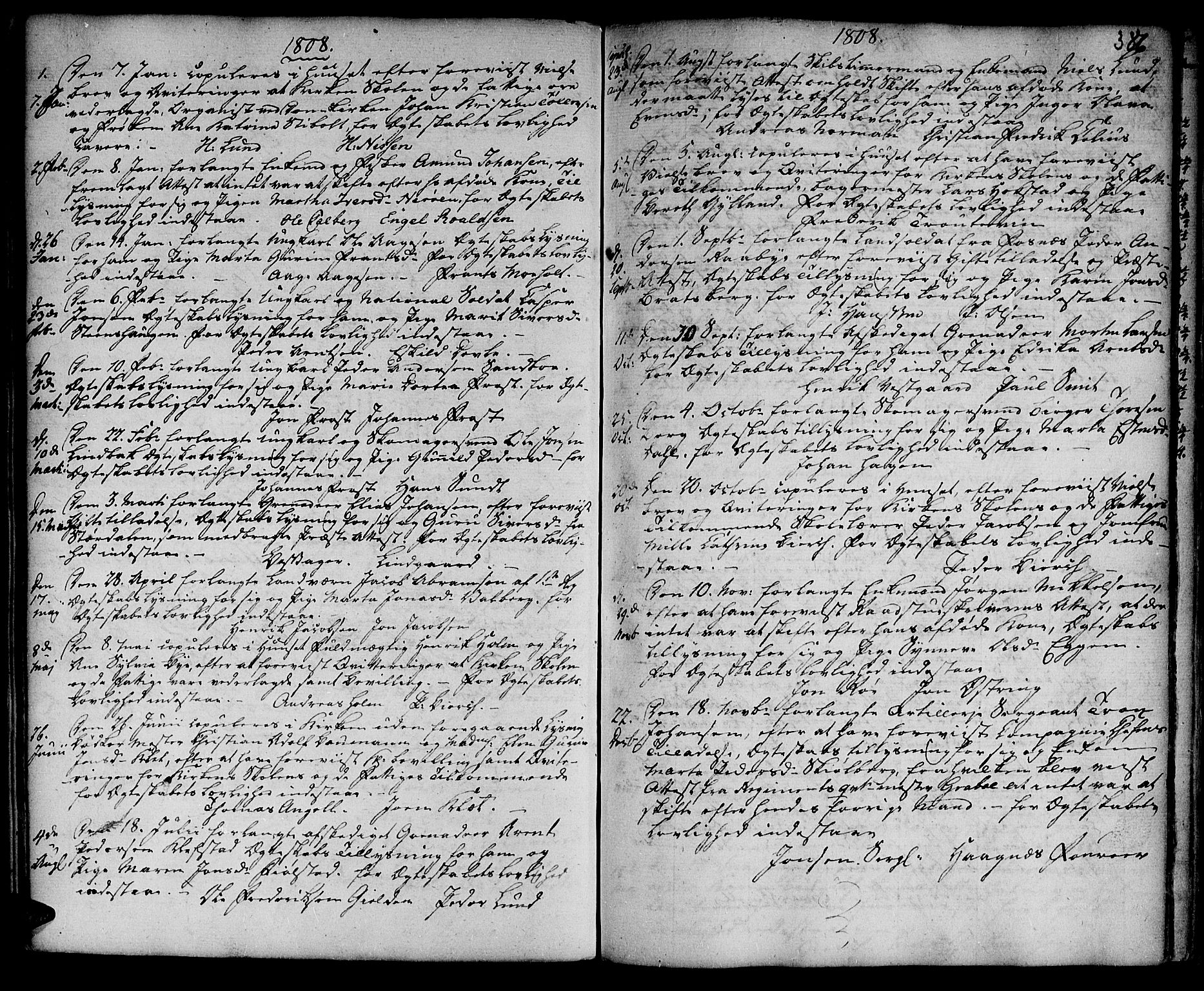 Ministerialprotokoller, klokkerbøker og fødselsregistre - Sør-Trøndelag, SAT/A-1456/601/L0038: Parish register (official) no. 601A06, 1766-1877, p. 386