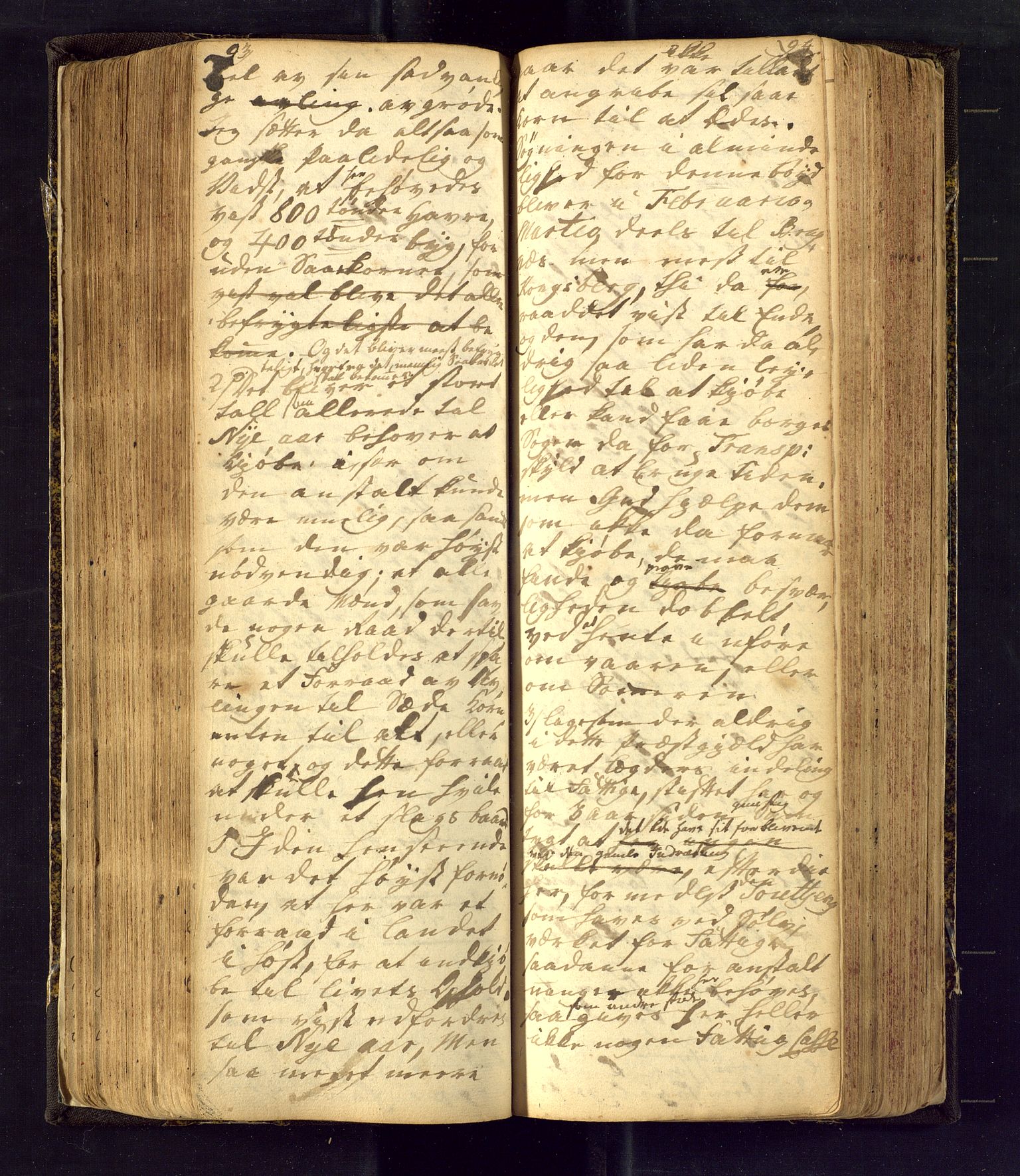 Flesberg kirkebøker, AV/SAKO-A-18/F/Fa/L0002: Parish register (official) no. I 2, 1726-1747, p. 93-94