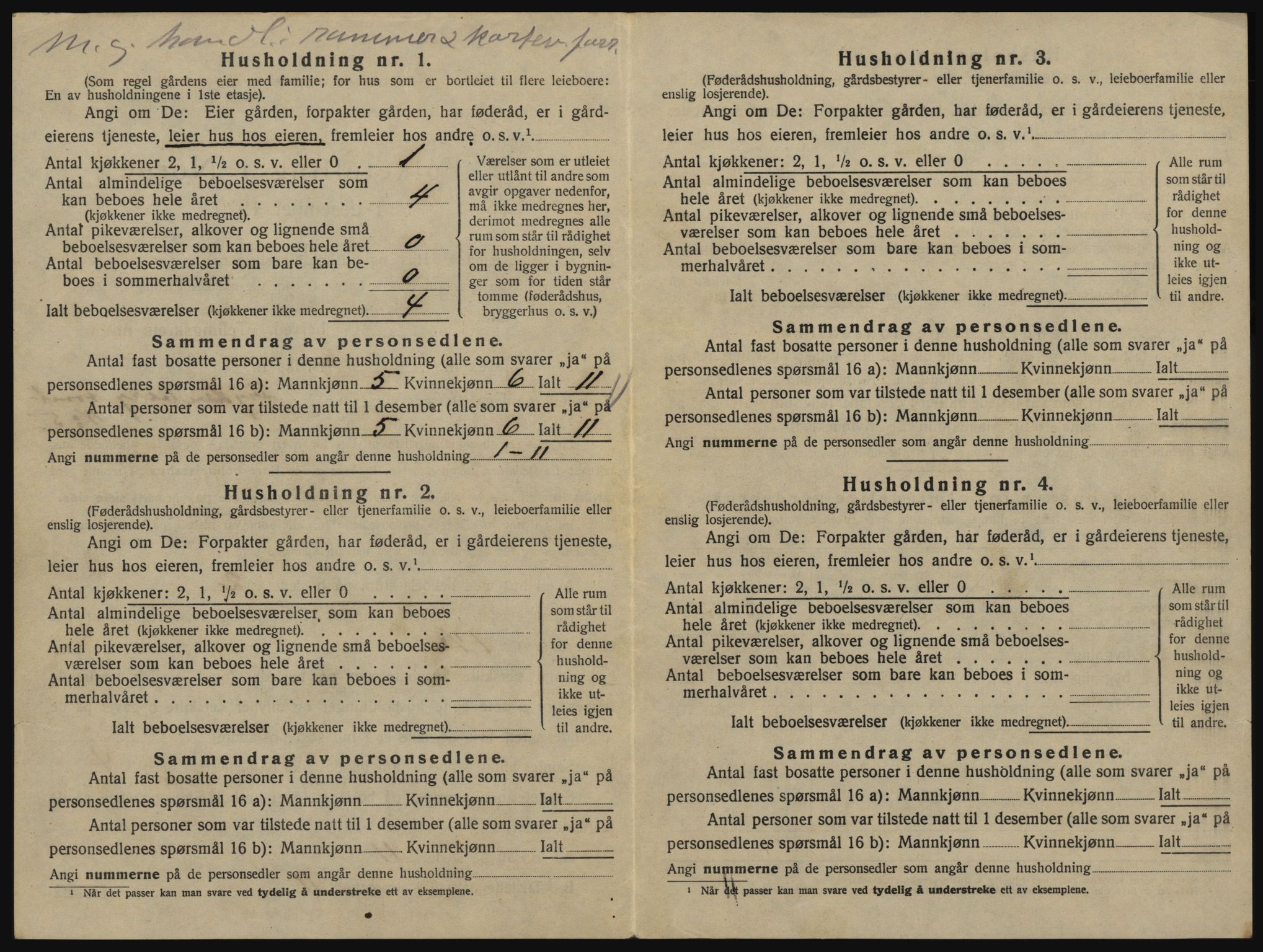 SAO, 1920 census for Glemmen, 1920, p. 2372