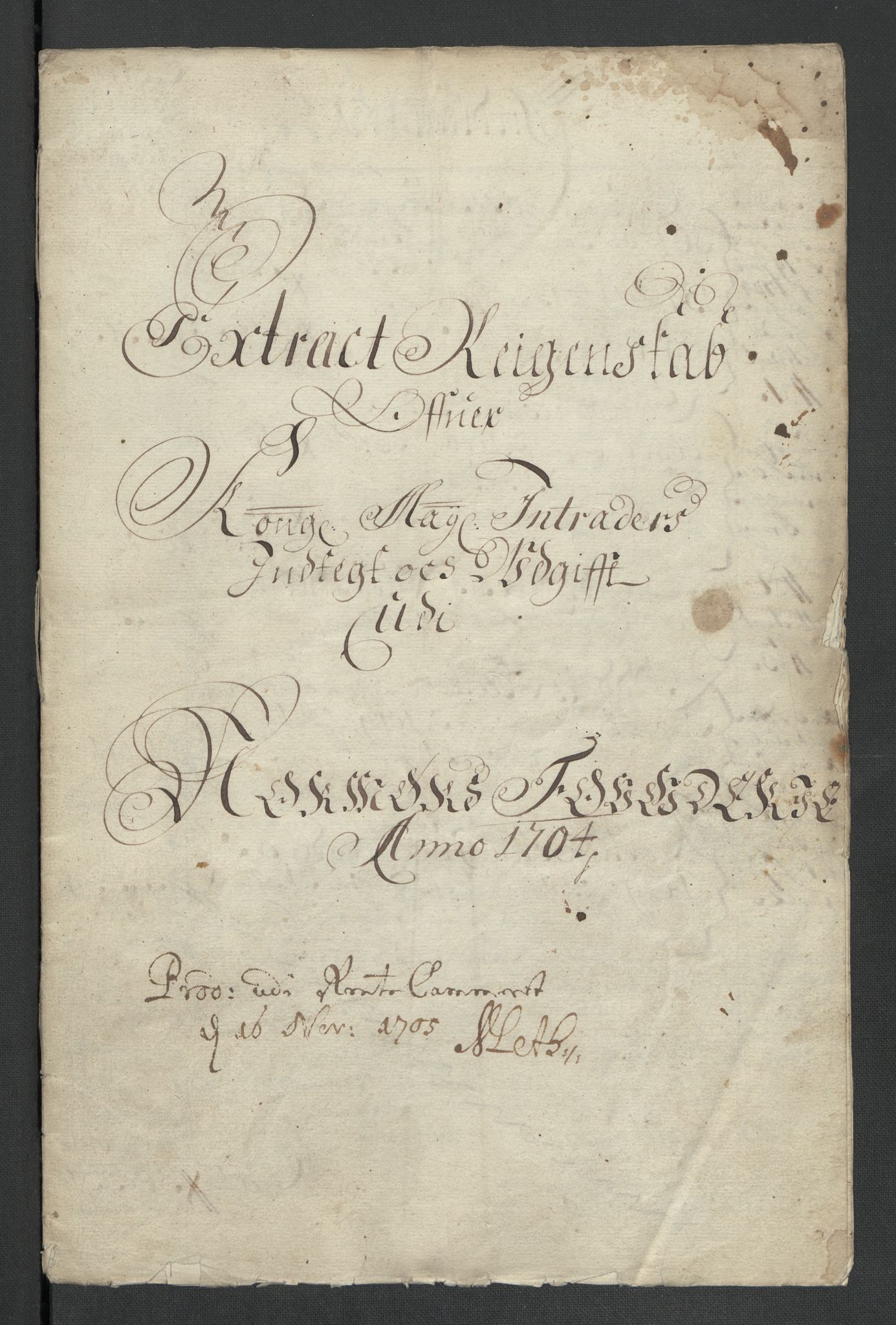Rentekammeret inntil 1814, Reviderte regnskaper, Fogderegnskap, RA/EA-4092/R56/L3740: Fogderegnskap Nordmøre, 1703-1704, p. 198