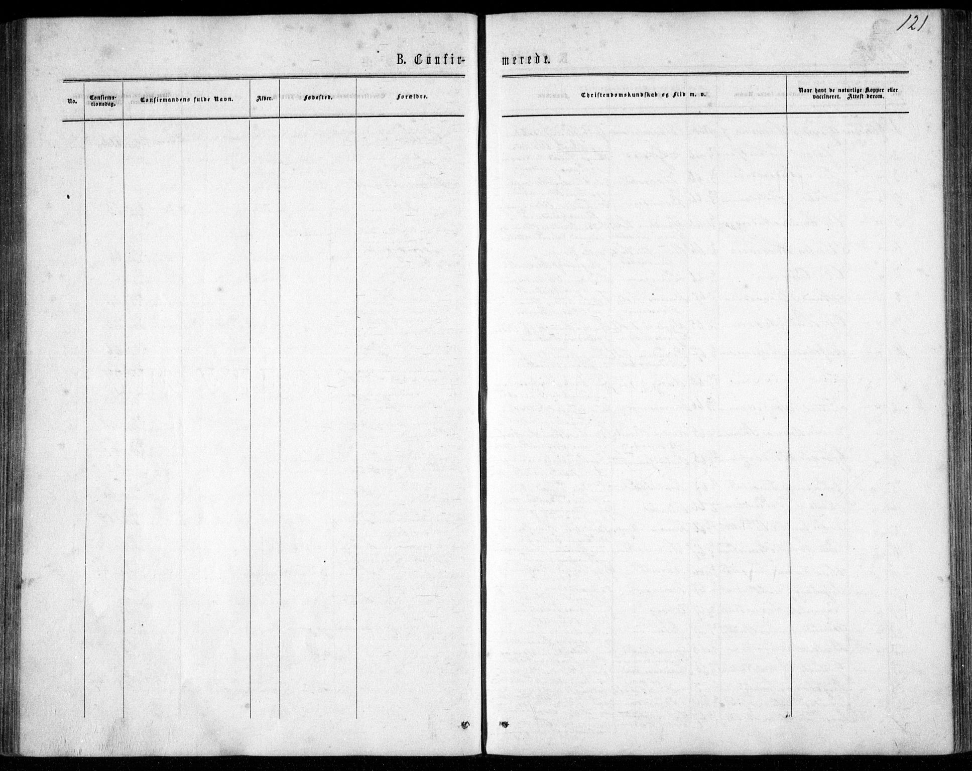 Gjerstad sokneprestkontor, AV/SAK-1111-0014/F/Fb/Fbb/L0003: Parish register (copy) no. B 3, 1862-1889, p. 121