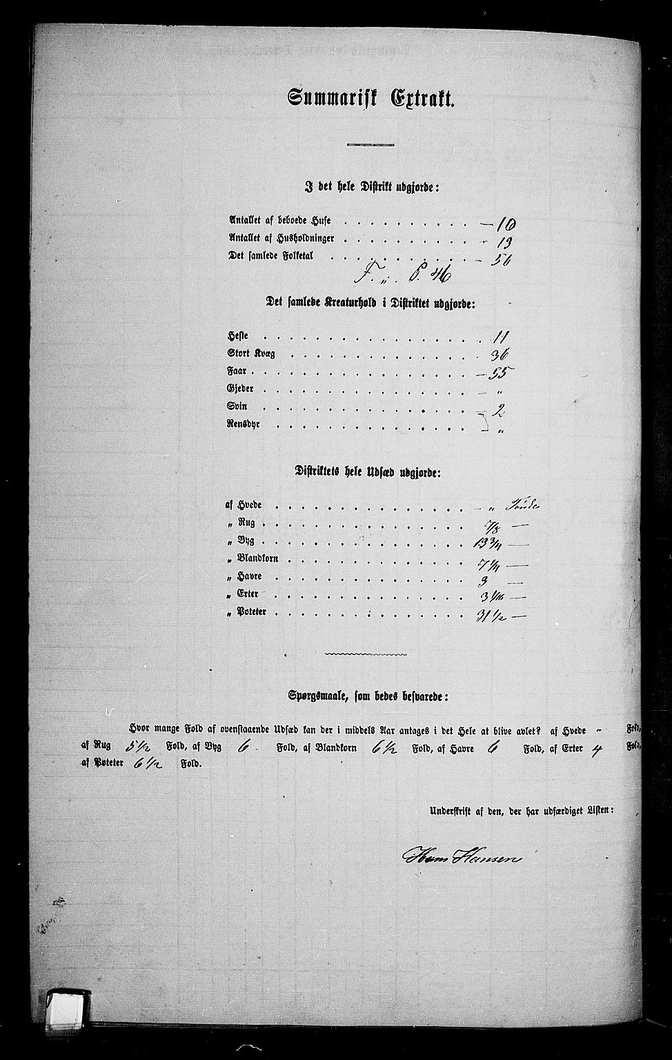 RA, 1865 census for Jevnaker, 1865, p. 146