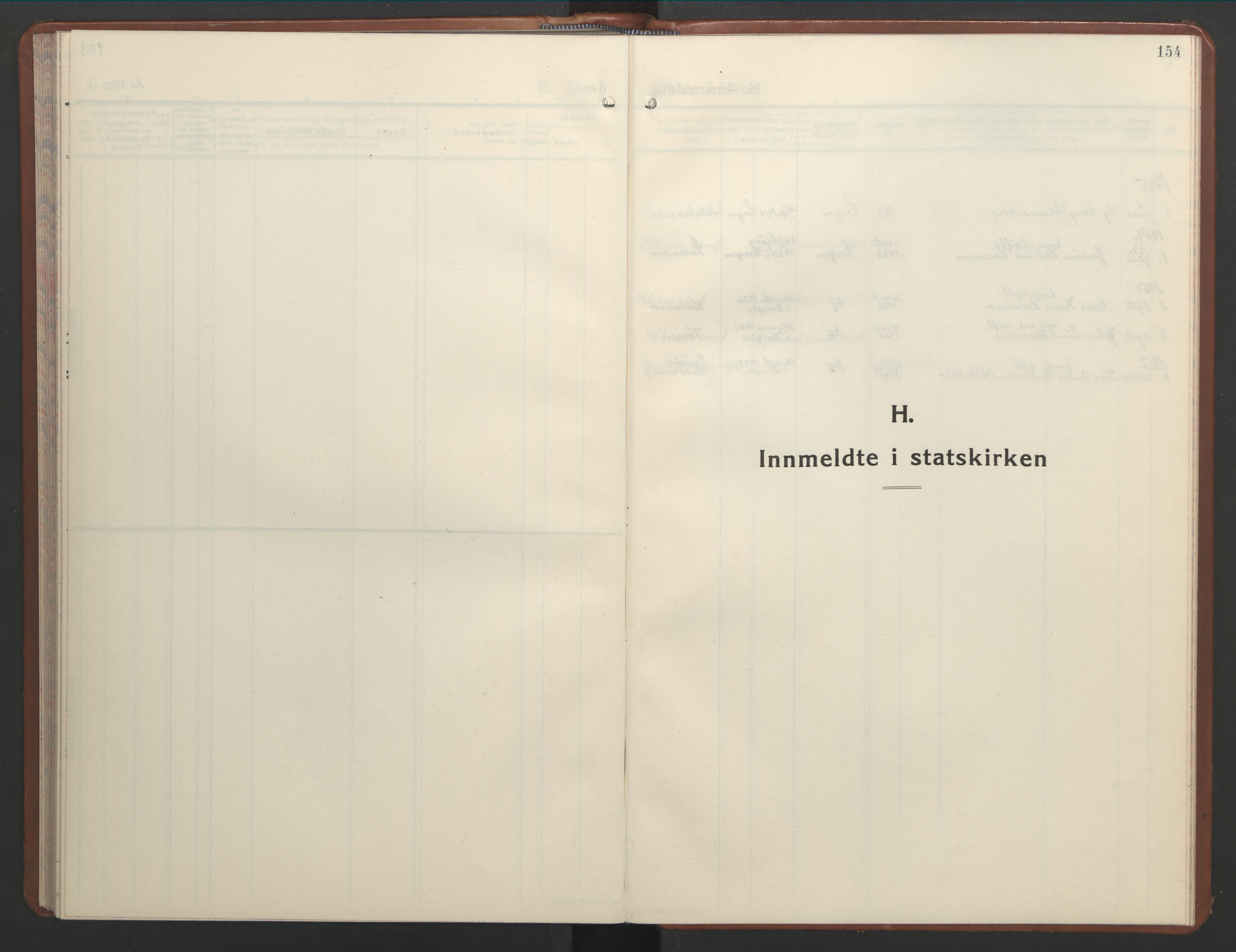 Ministerialprotokoller, klokkerbøker og fødselsregistre - Nordland, SAT/A-1459/826/L0385: Parish register (copy) no. 826C05, 1933-1951, p. 154