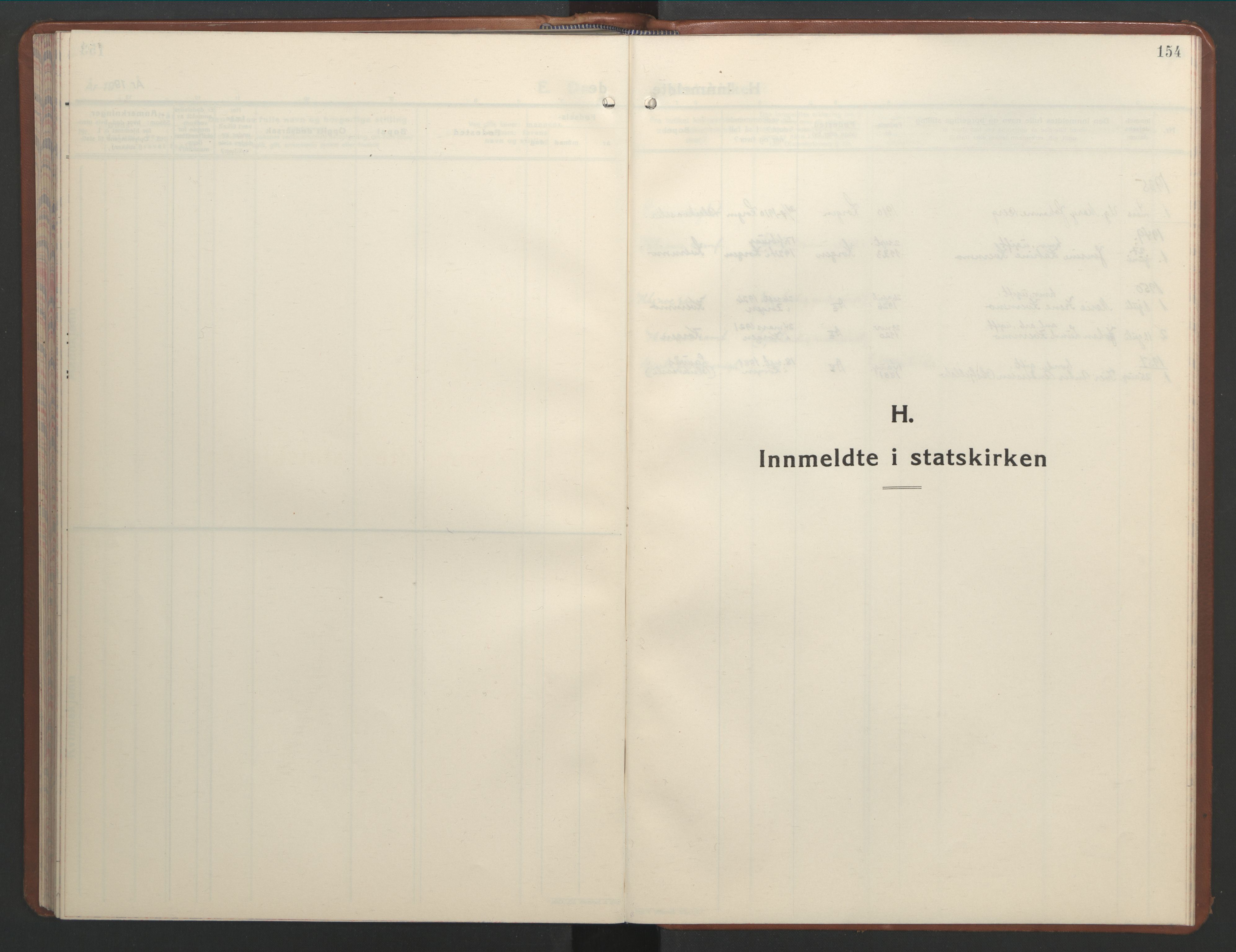 Ministerialprotokoller, klokkerbøker og fødselsregistre - Nordland, AV/SAT-A-1459/826/L0385: Parish register (copy) no. 826C05, 1933-1951, p. 154