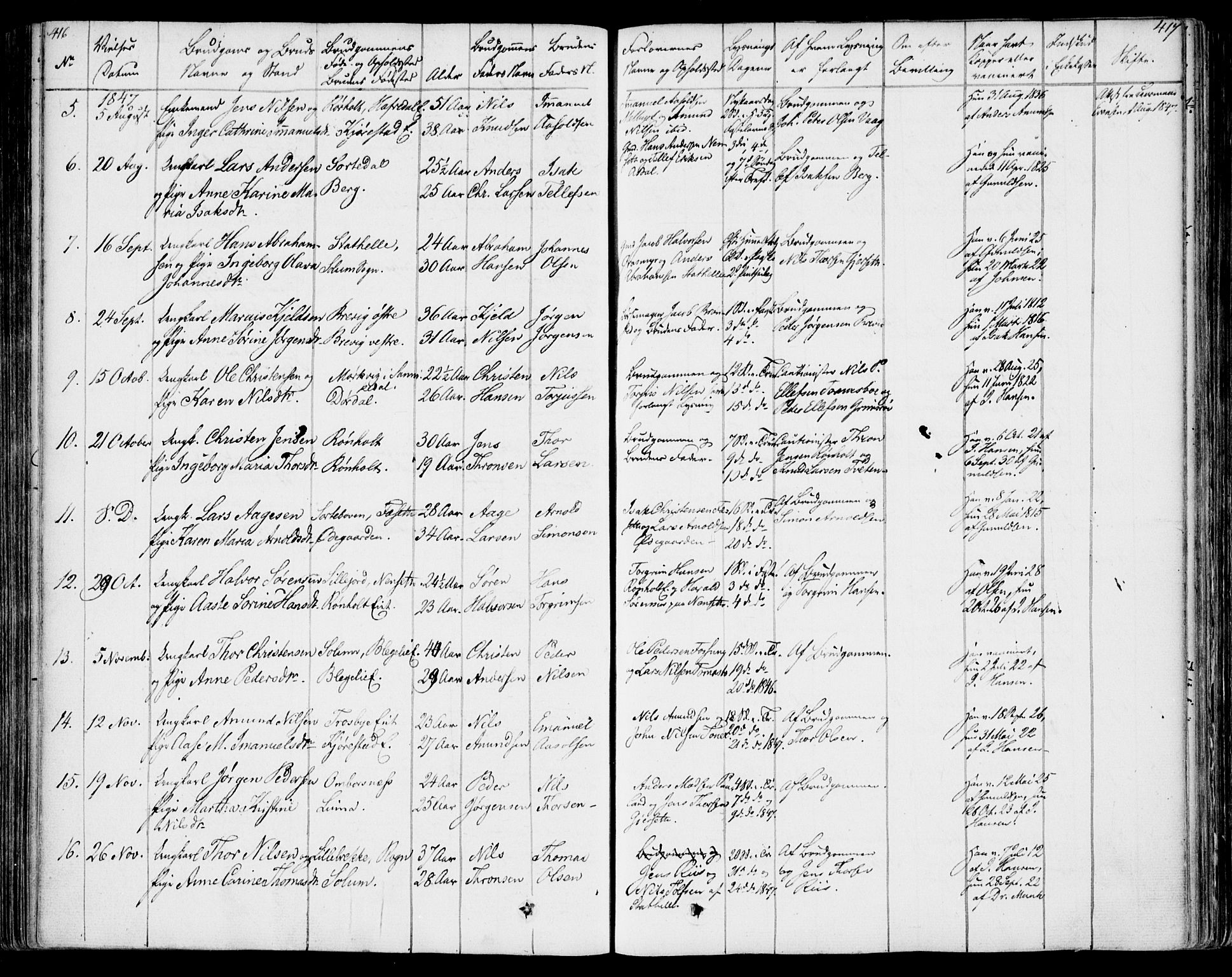 Bamble kirkebøker, SAKO/A-253/F/Fa/L0004: Parish register (official) no. I 4, 1834-1853, p. 416-417
