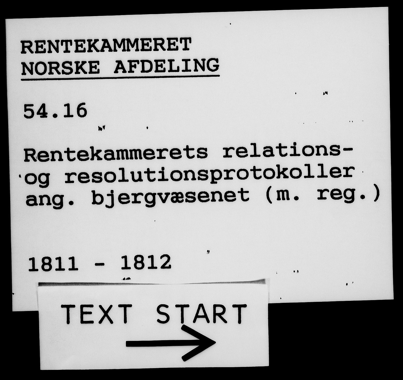 Rentekammeret, Renteskriverkontorene, AV/RA-EA-3115/M/Mf/Mfb/L0010: Relasjons- og resolusjonsprotokoll med register (merket RK 54.16), 1811-1812