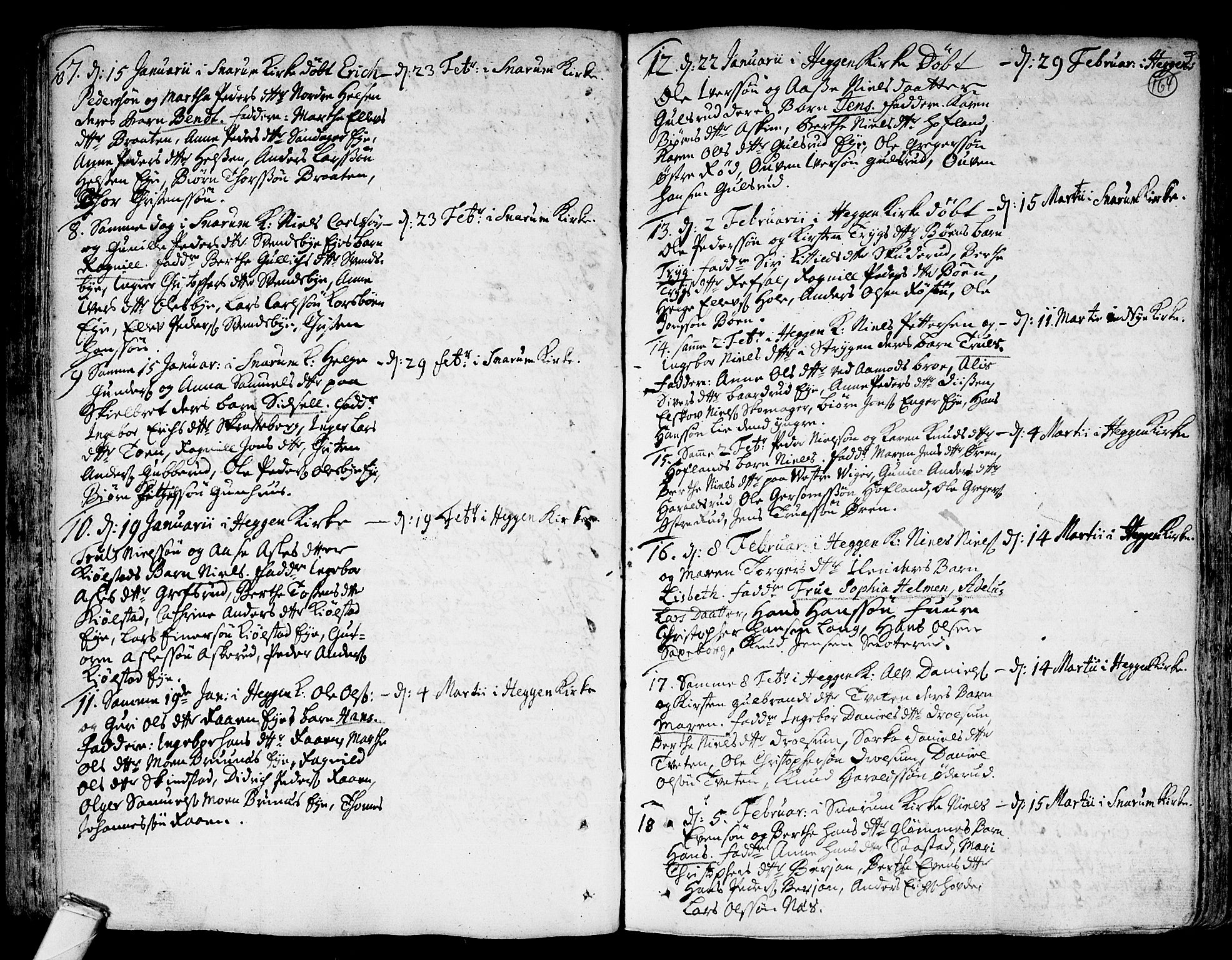 Modum kirkebøker, SAKO/A-234/F/Fa/L0001: Parish register (official) no. 1, 1712-1740, p. 164
