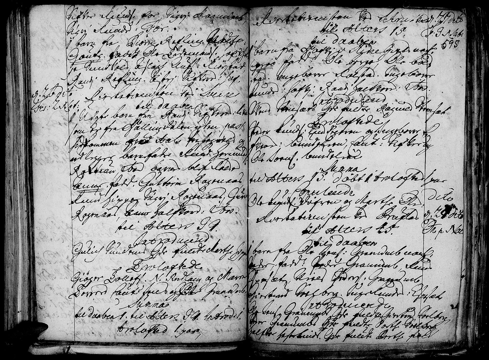 Aurdal prestekontor, SAH/PREST-126/H/Ha/Haa/L0001: Parish register (official) no. 1-3, 1692-1730, p. 595