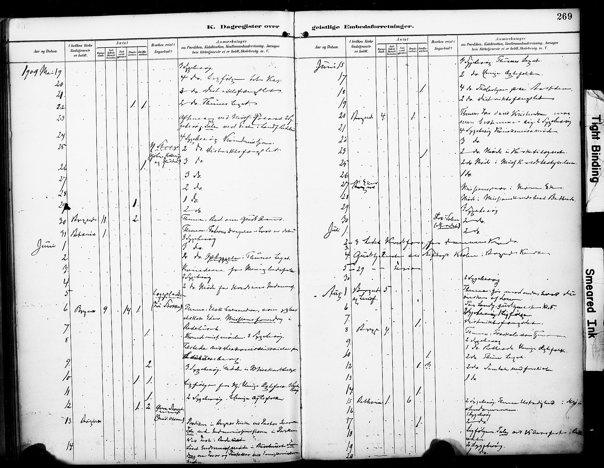 Bragernes kirkebøker, AV/SAKO-A-6/F/Fc/L0006: Parish register (official) no. III 6, 1888-1899, p. 269