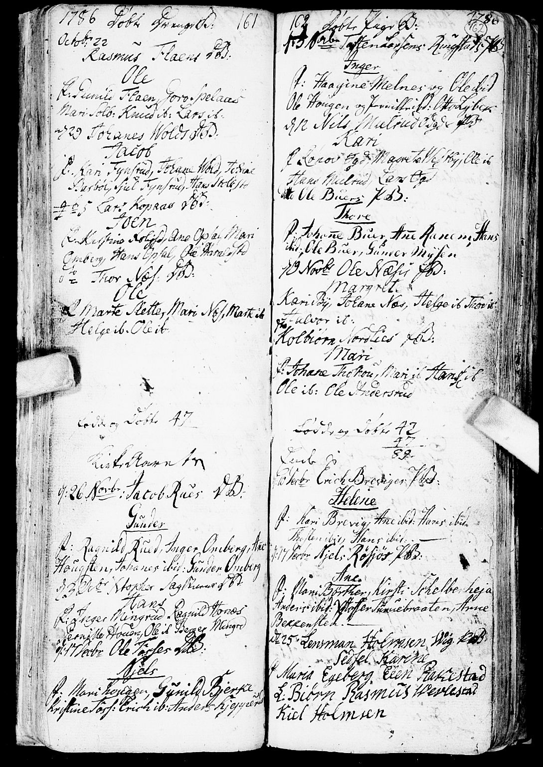 Enebakk prestekontor Kirkebøker, AV/SAO-A-10171c/F/Fa/L0002: Parish register (official) no. I 2, 1755-1806, p. 161-162