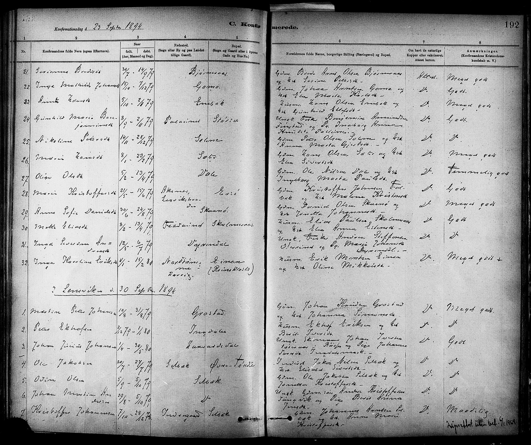 Ministerialprotokoller, klokkerbøker og fødselsregistre - Sør-Trøndelag, SAT/A-1456/647/L0634: Parish register (official) no. 647A01, 1885-1896, p. 192