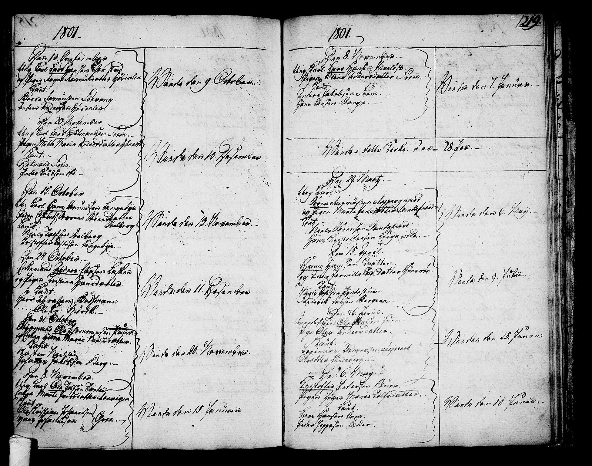 Sandar kirkebøker, SAKO/A-243/F/Fa/L0003: Parish register (official) no. 3, 1789-1814, p. 219