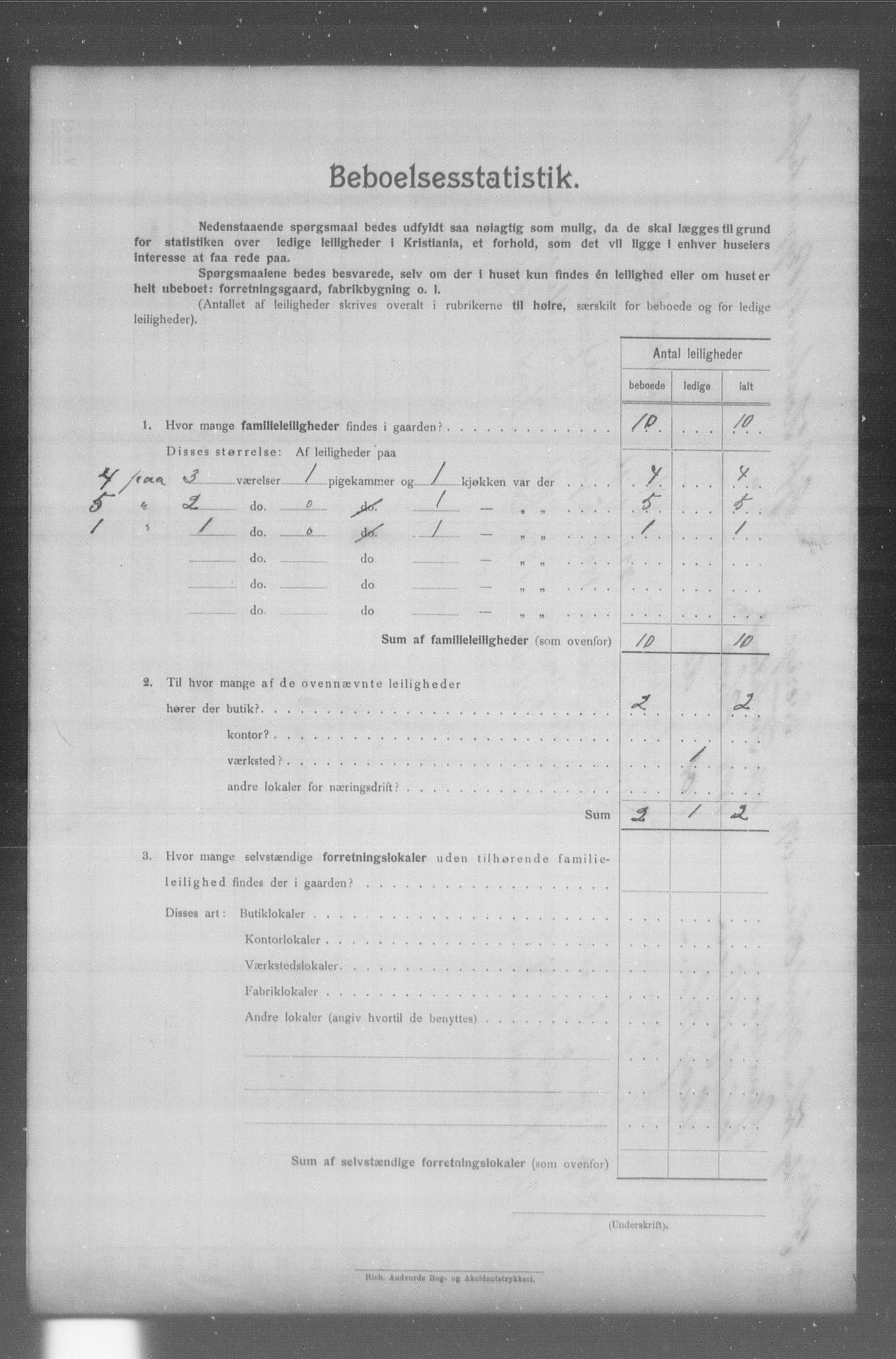 OBA, Municipal Census 1904 for Kristiania, 1904, p. 19046