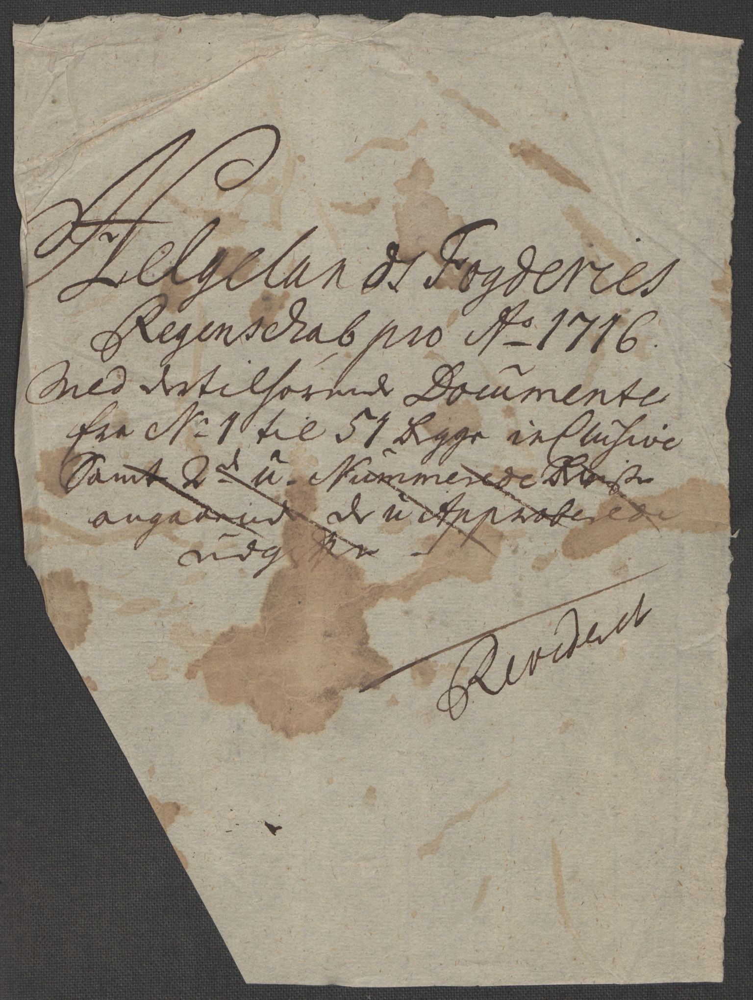 Rentekammeret inntil 1814, Reviderte regnskaper, Fogderegnskap, AV/RA-EA-4092/R65/L4514: Fogderegnskap Helgeland, 1716, p. 3