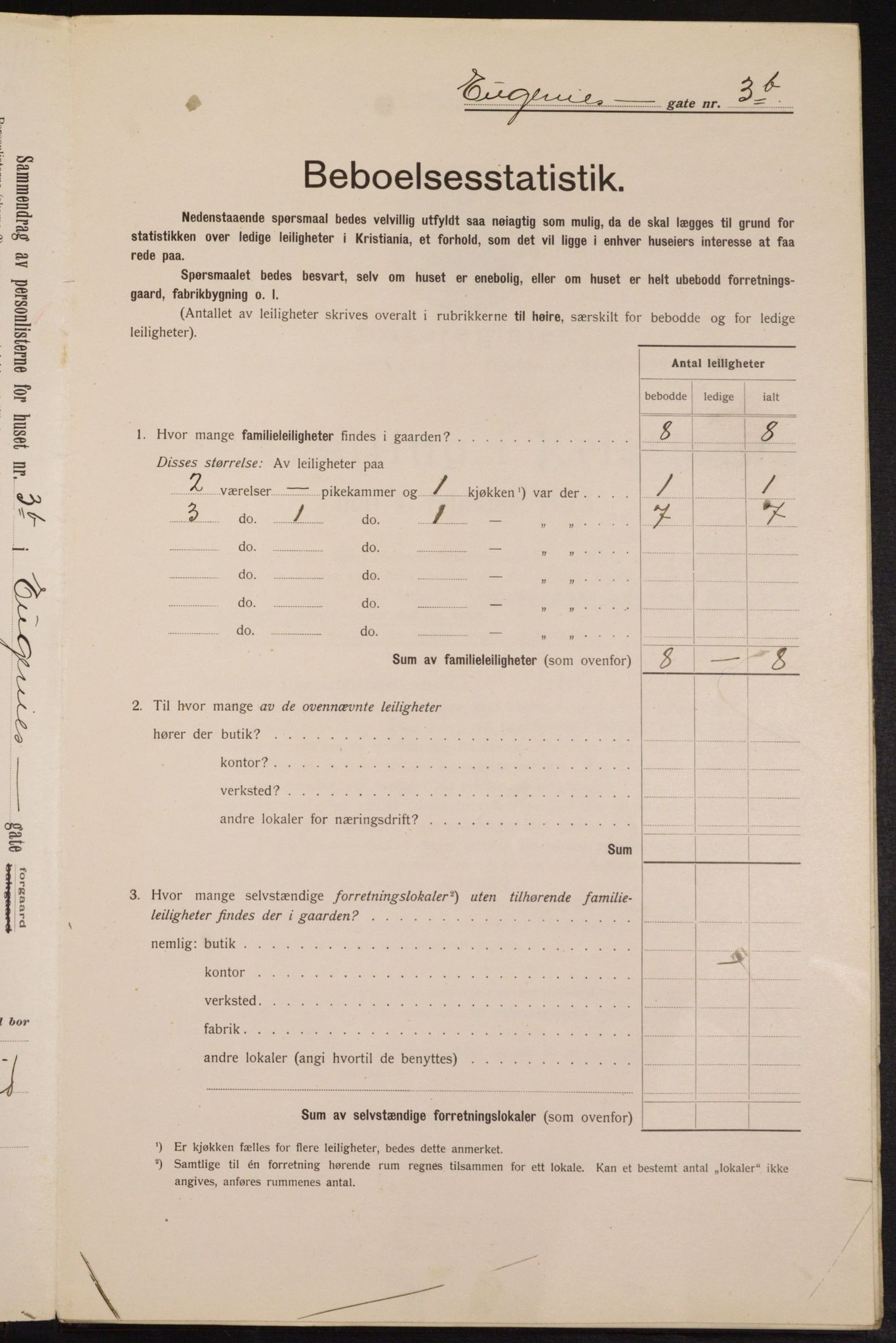 OBA, Municipal Census 1913 for Kristiania, 1913, p. 22768