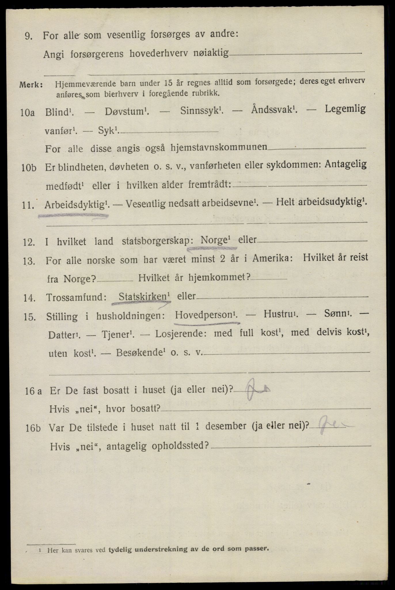 SAO, 1920 census for Ås, 1920, p. 4447