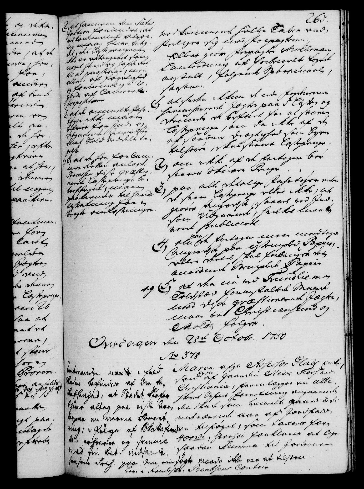Rentekammeret, Kammerkanselliet, RA/EA-3111/G/Gh/Gha/L0030: Norsk ekstraktmemorialprotokoll (merket RK 53.75), 1749-1751, p. 263