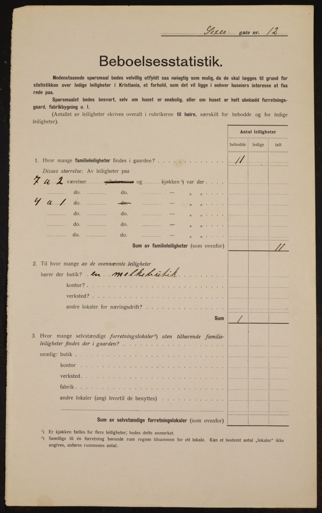 OBA, Municipal Census 1912 for Kristiania, 1912, p. 95016