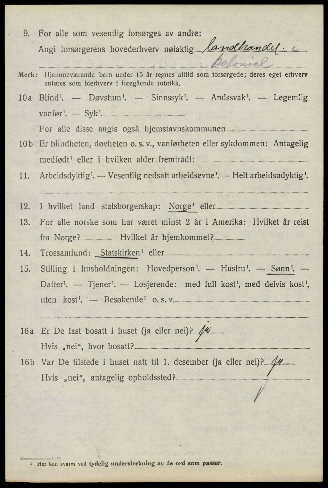 SAO, 1920 census for Tune, 1920, p. 10215