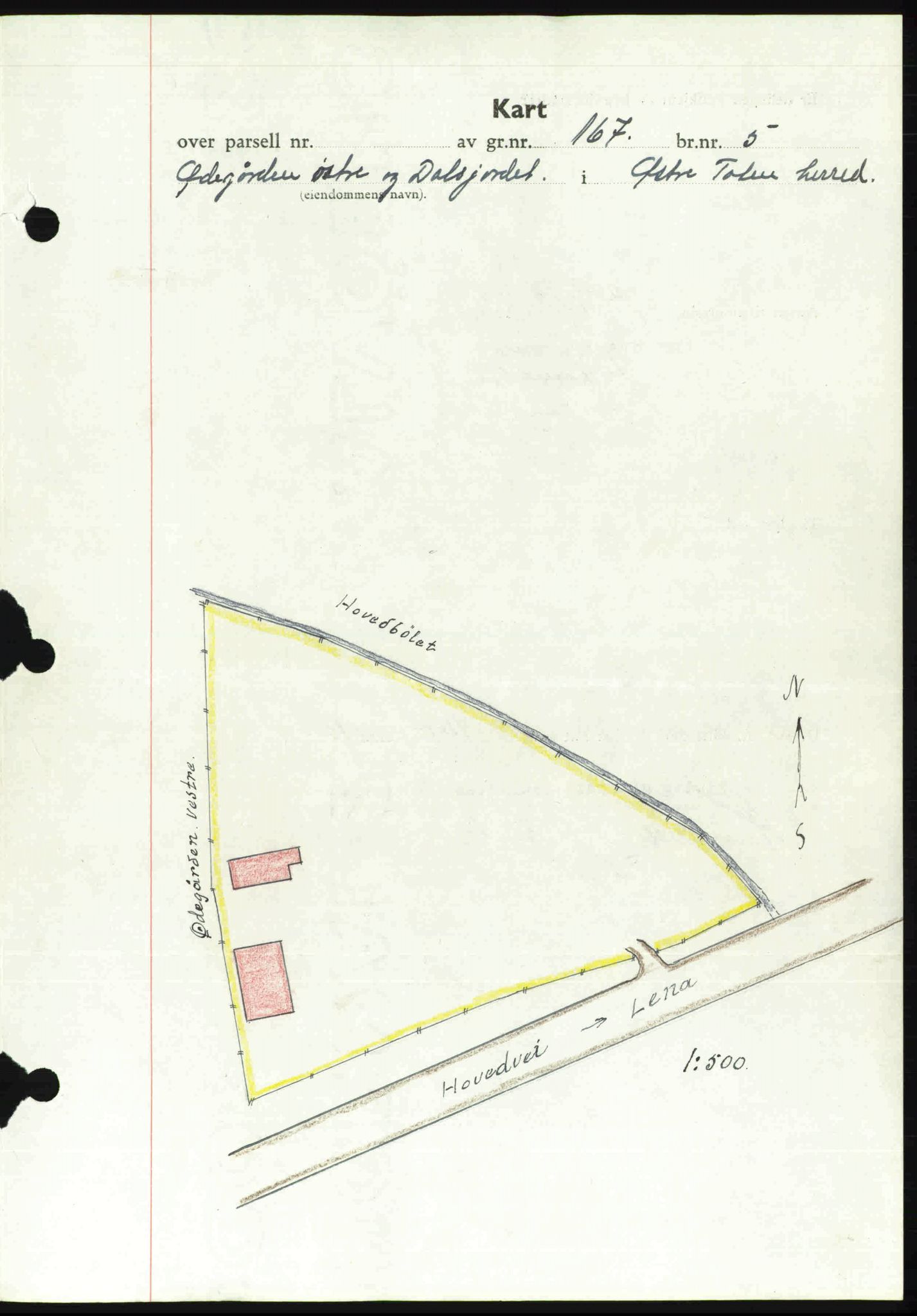 Toten tingrett, AV/SAH-TING-006/H/Hb/Hbc/L0003: Mortgage book no. Hbc-03, 1937-1938, Diary no: : 2917/1937