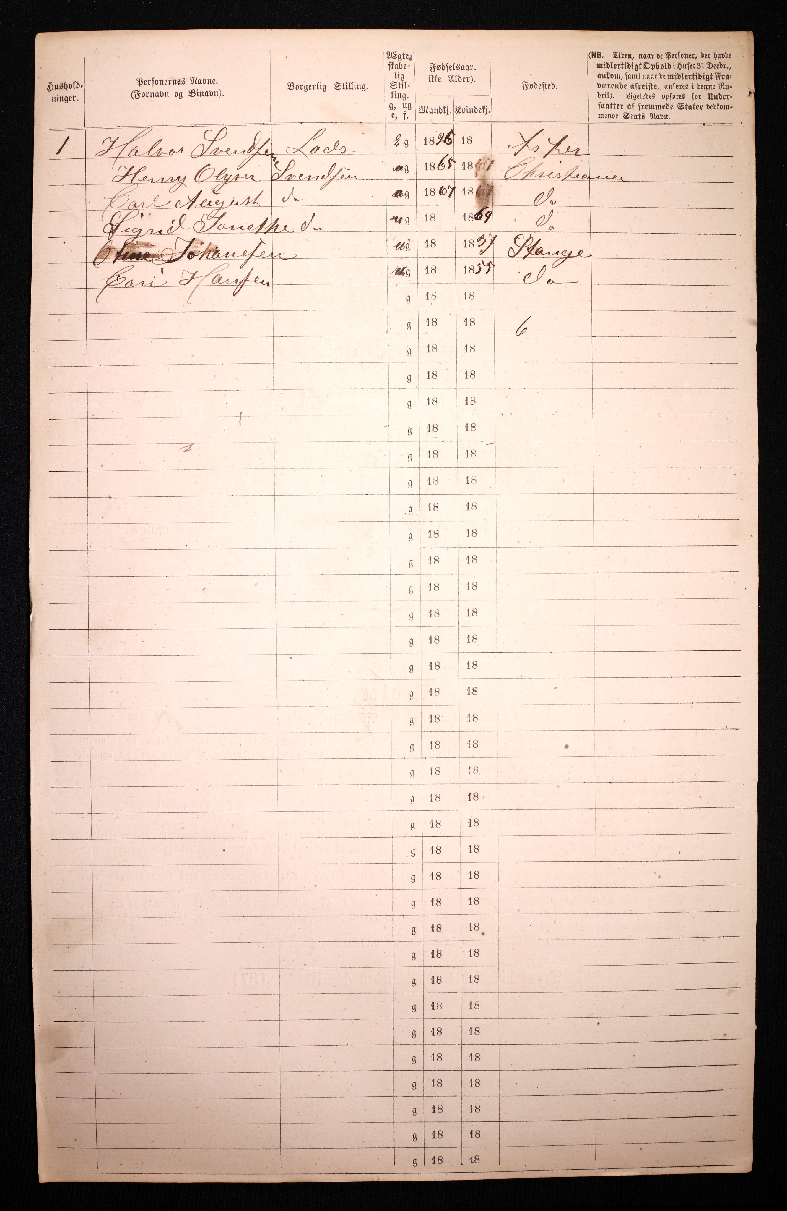 RA, 1870 census for 0301 Kristiania, 1870, p. 4792