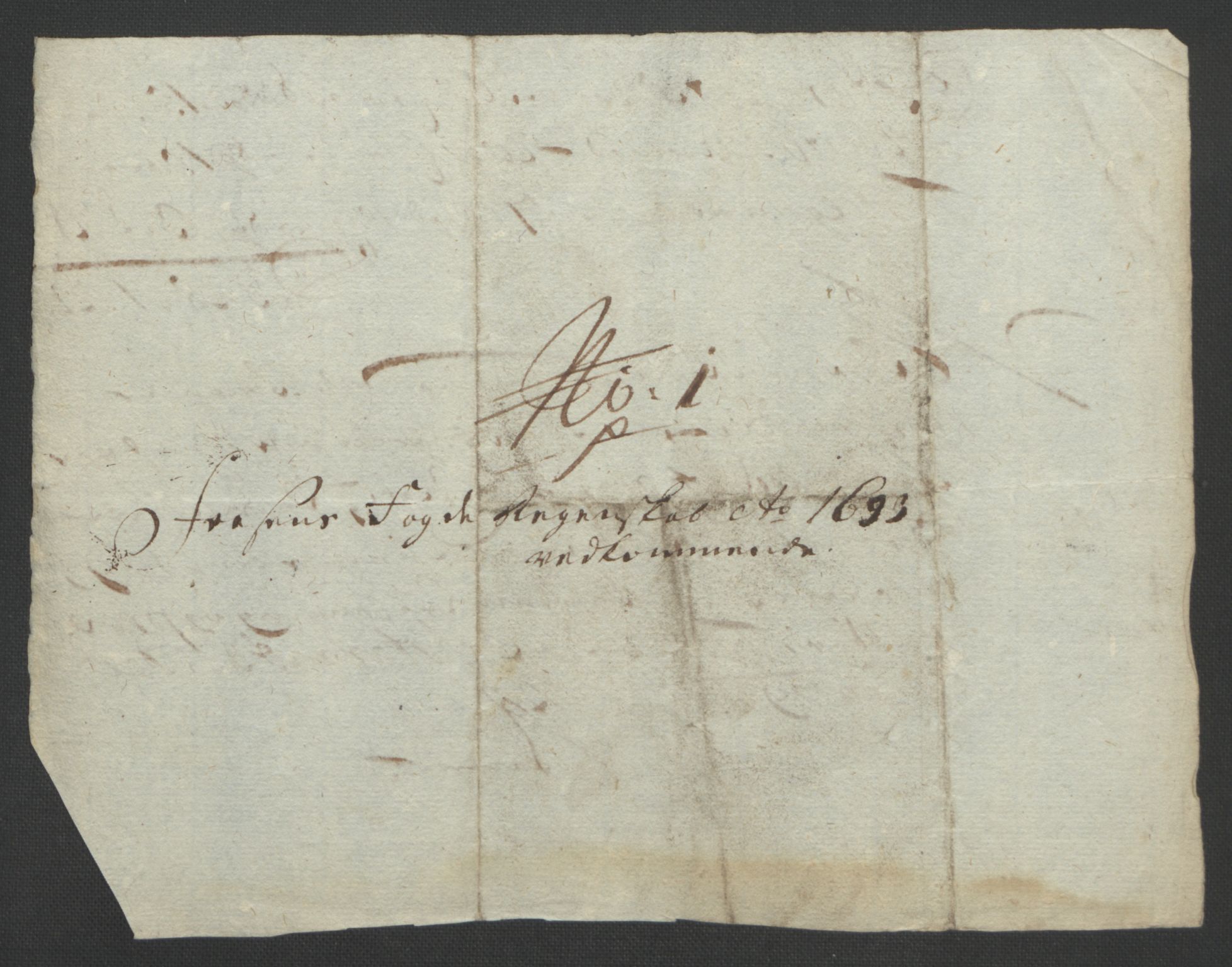 Rentekammeret inntil 1814, Reviderte regnskaper, Fogderegnskap, RA/EA-4092/R57/L3849: Fogderegnskap Fosen, 1692-1693, p. 564