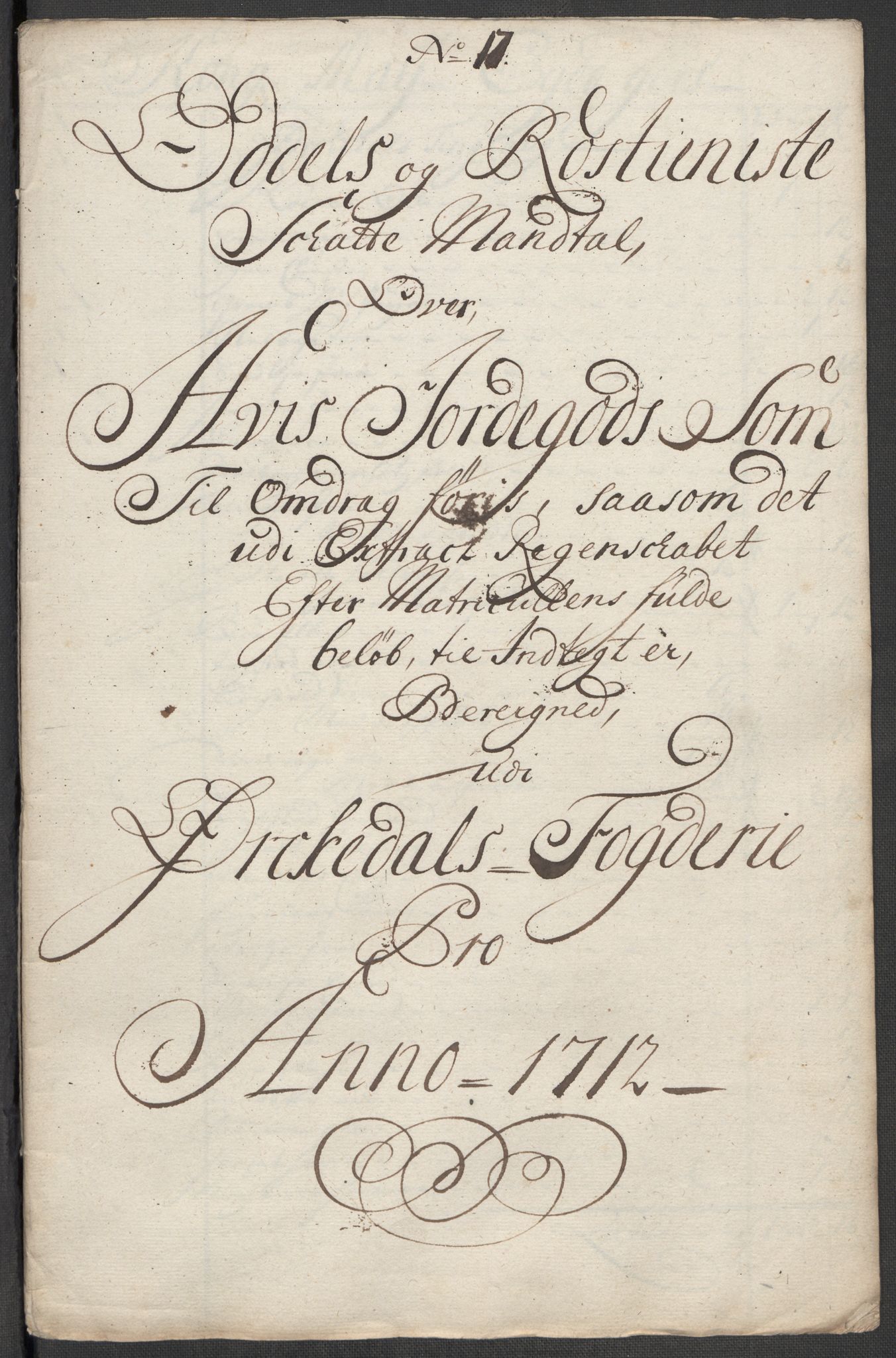 Rentekammeret inntil 1814, Reviderte regnskaper, Fogderegnskap, AV/RA-EA-4092/R60/L3963: Fogderegnskap Orkdal og Gauldal, 1712, p. 401