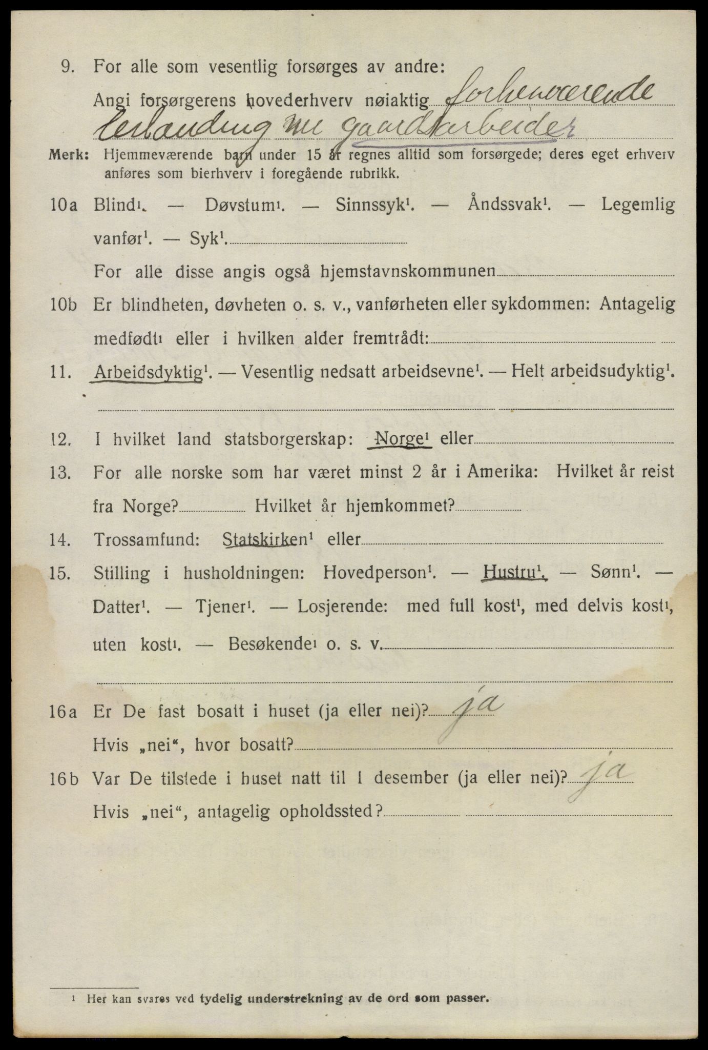 SAO, 1920 census for Bærum, 1920, p. 9013