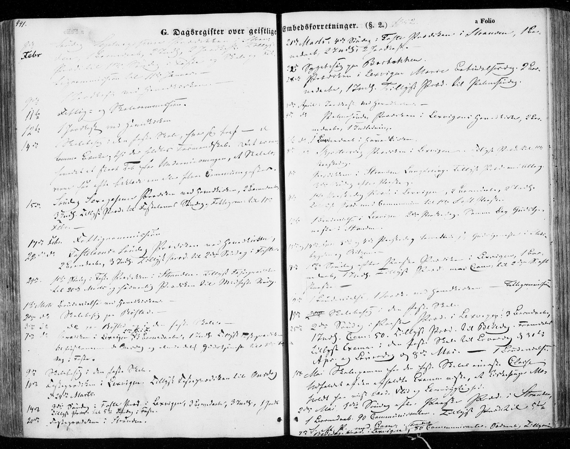Ministerialprotokoller, klokkerbøker og fødselsregistre - Nord-Trøndelag, SAT/A-1458/701/L0007: Parish register (official) no. 701A07 /1, 1842-1854, p. 441