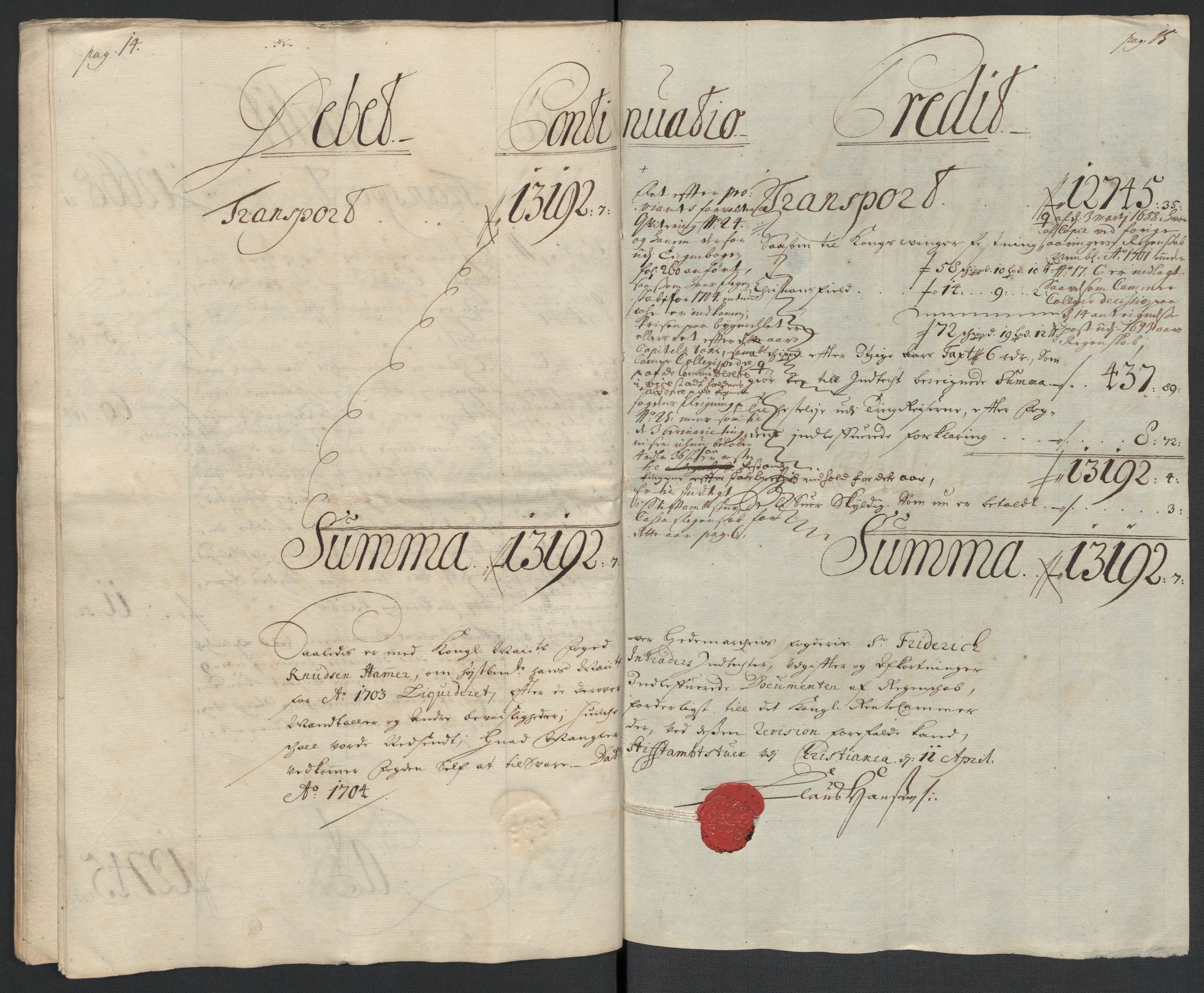 Rentekammeret inntil 1814, Reviderte regnskaper, Fogderegnskap, RA/EA-4092/R16/L1041: Fogderegnskap Hedmark, 1703-1704, p. 32