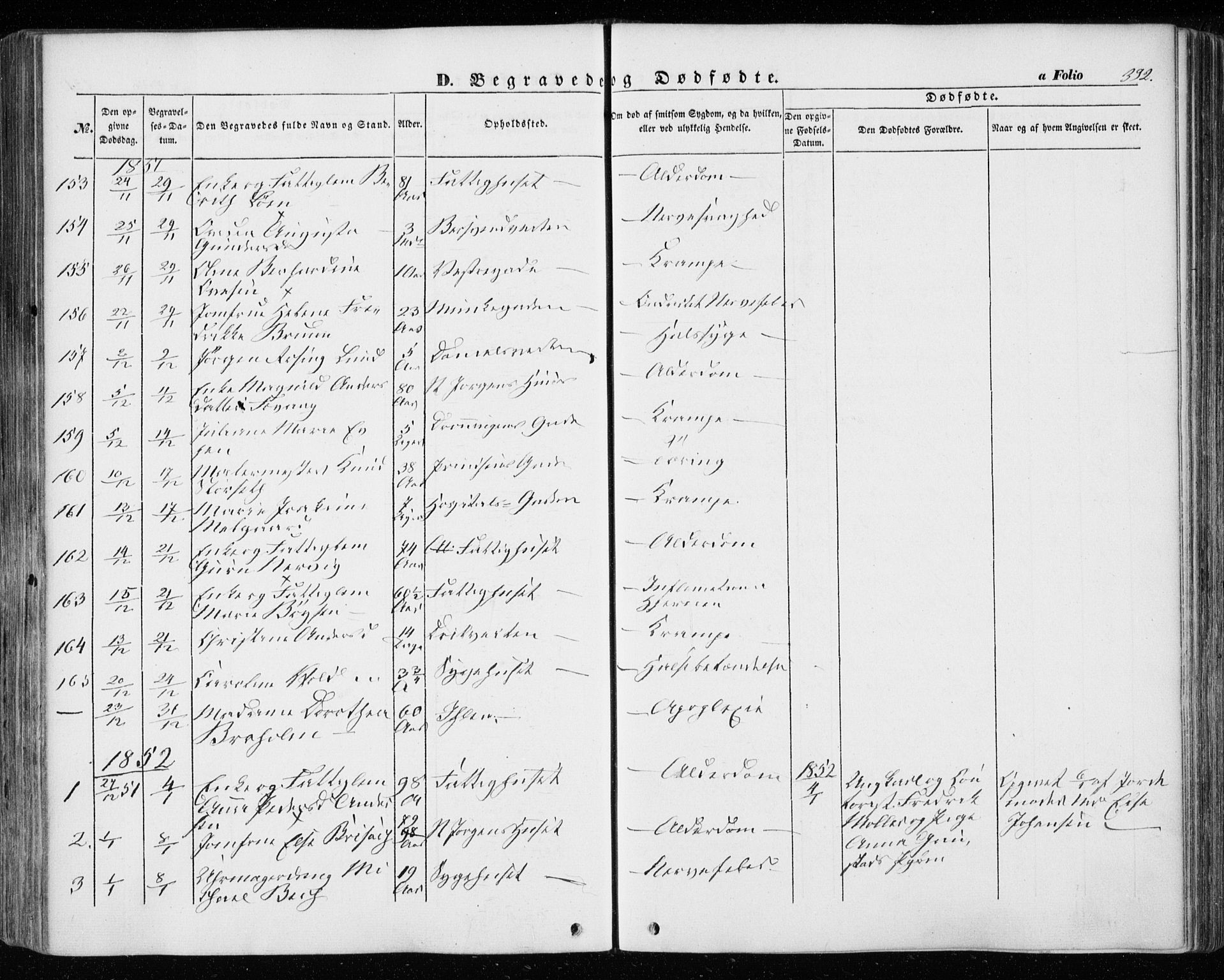 Ministerialprotokoller, klokkerbøker og fødselsregistre - Sør-Trøndelag, SAT/A-1456/601/L0051: Parish register (official) no. 601A19, 1848-1857, p. 392