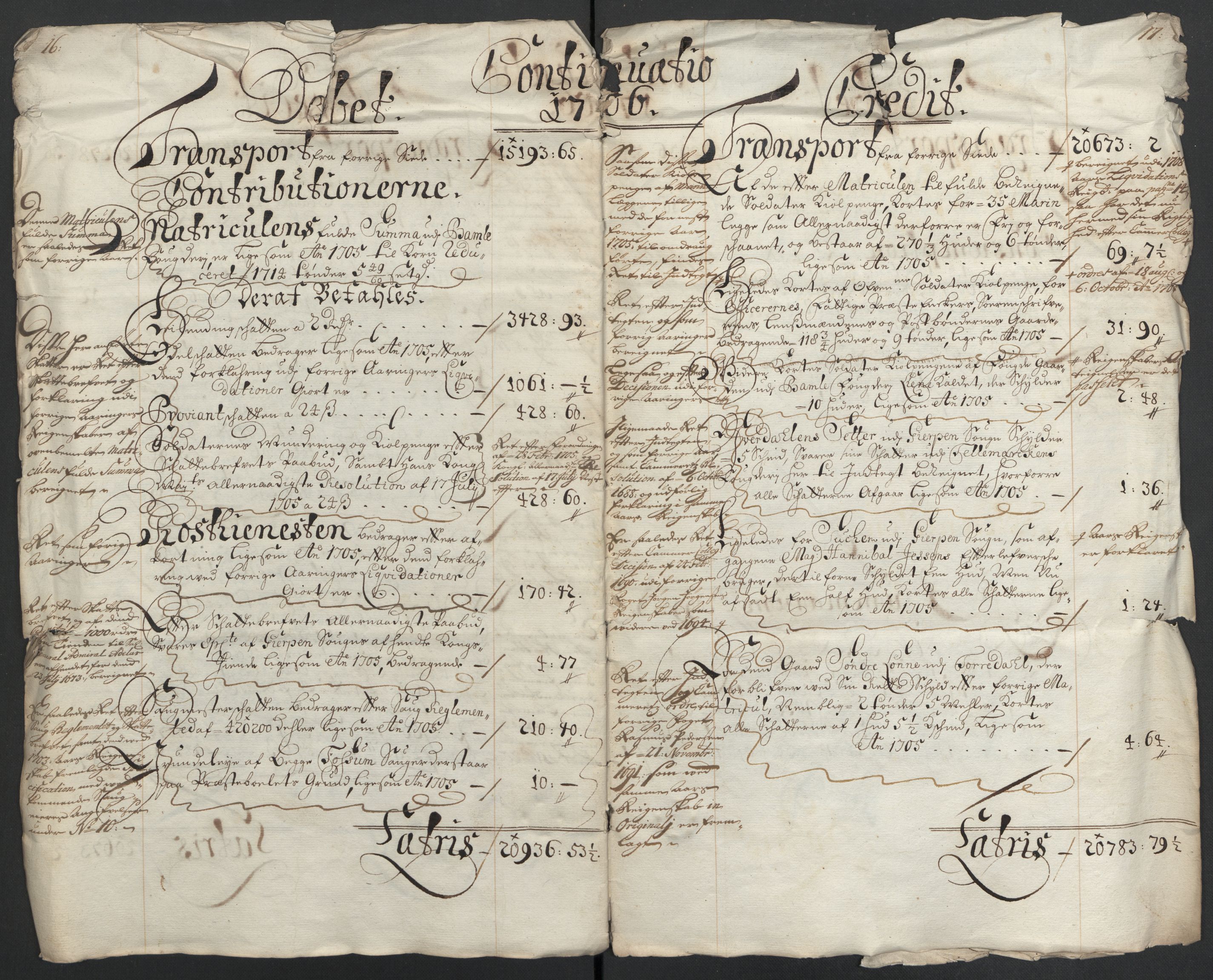 Rentekammeret inntil 1814, Reviderte regnskaper, Fogderegnskap, AV/RA-EA-4092/R36/L2116: Fogderegnskap Øvre og Nedre Telemark og Bamble, 1706-1707, p. 11