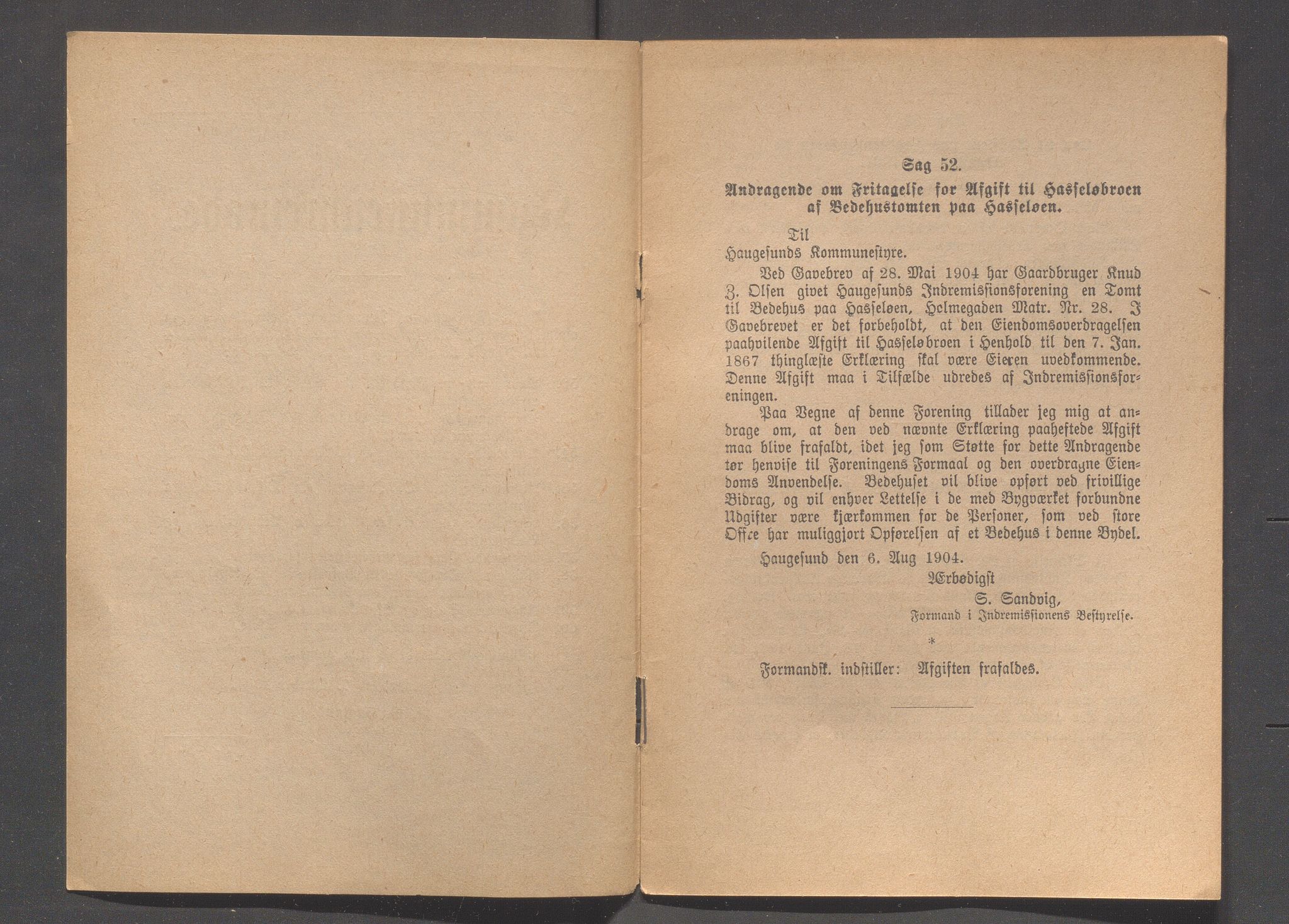 Haugesund kommune - Formannskapet og Bystyret, IKAR/A-740/A/Abb/L0001: Bystyreforhandlinger, 1889-1907, p. 522