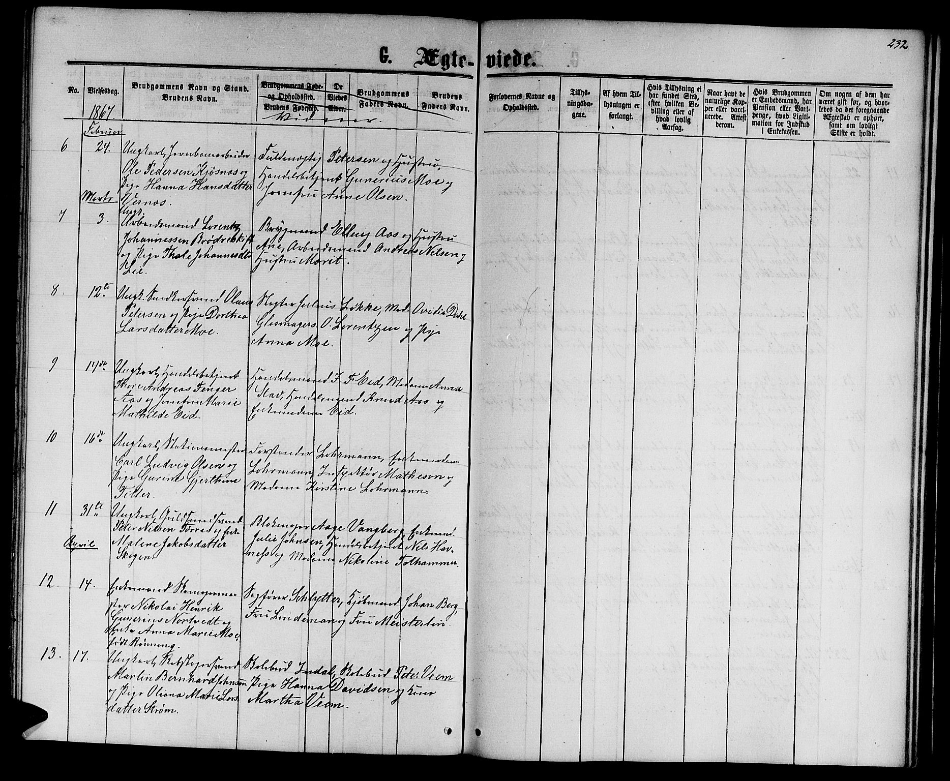 Ministerialprotokoller, klokkerbøker og fødselsregistre - Sør-Trøndelag, SAT/A-1456/601/L0087: Parish register (copy) no. 601C05, 1864-1881, p. 232