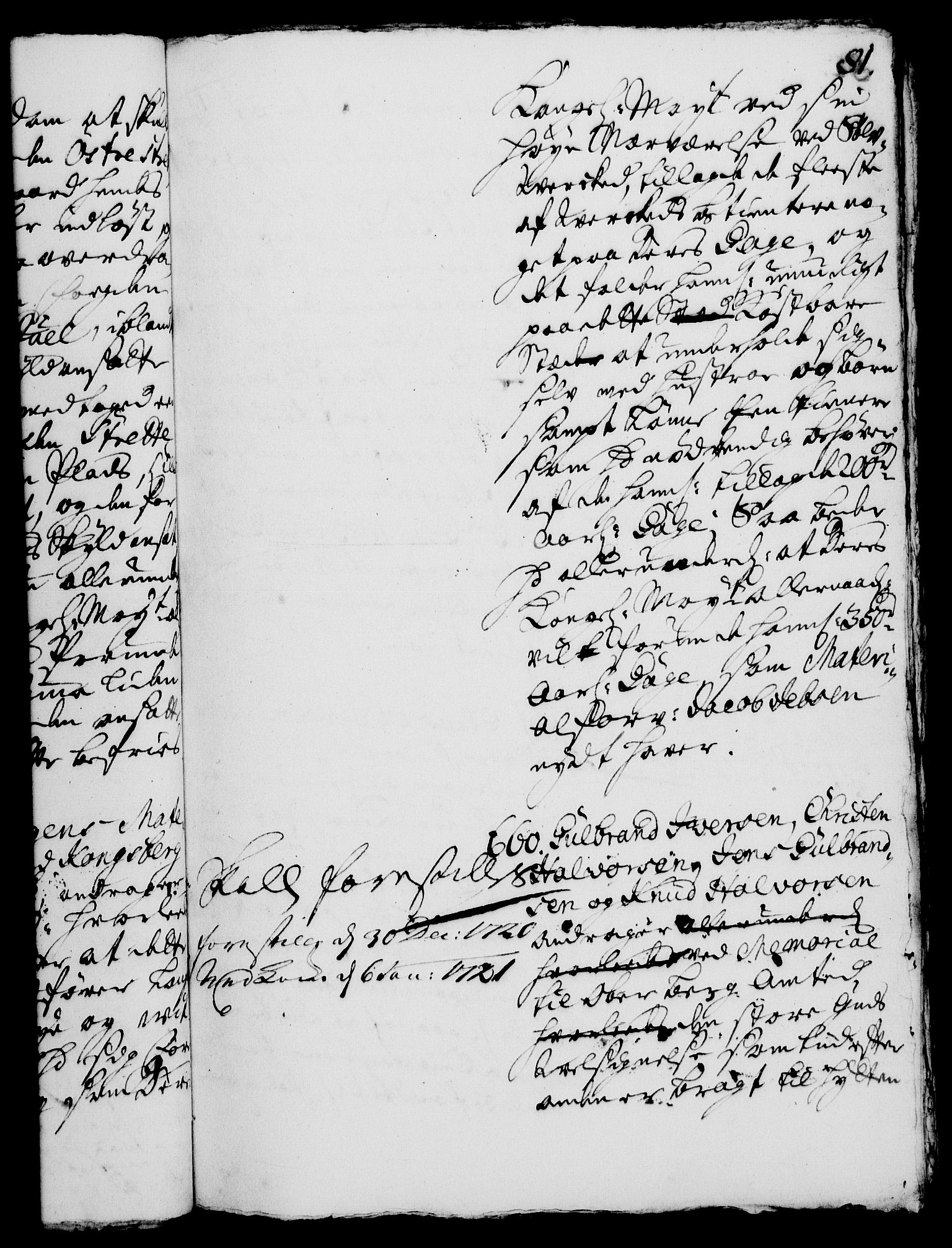 Rentekammeret, Kammerkanselliet, RA/EA-3111/G/Gh/Gha/L0003: Norsk ekstraktmemorialprotokoll, sak. 600-765 (merket RK 53.48), 1720-1721, p. 81