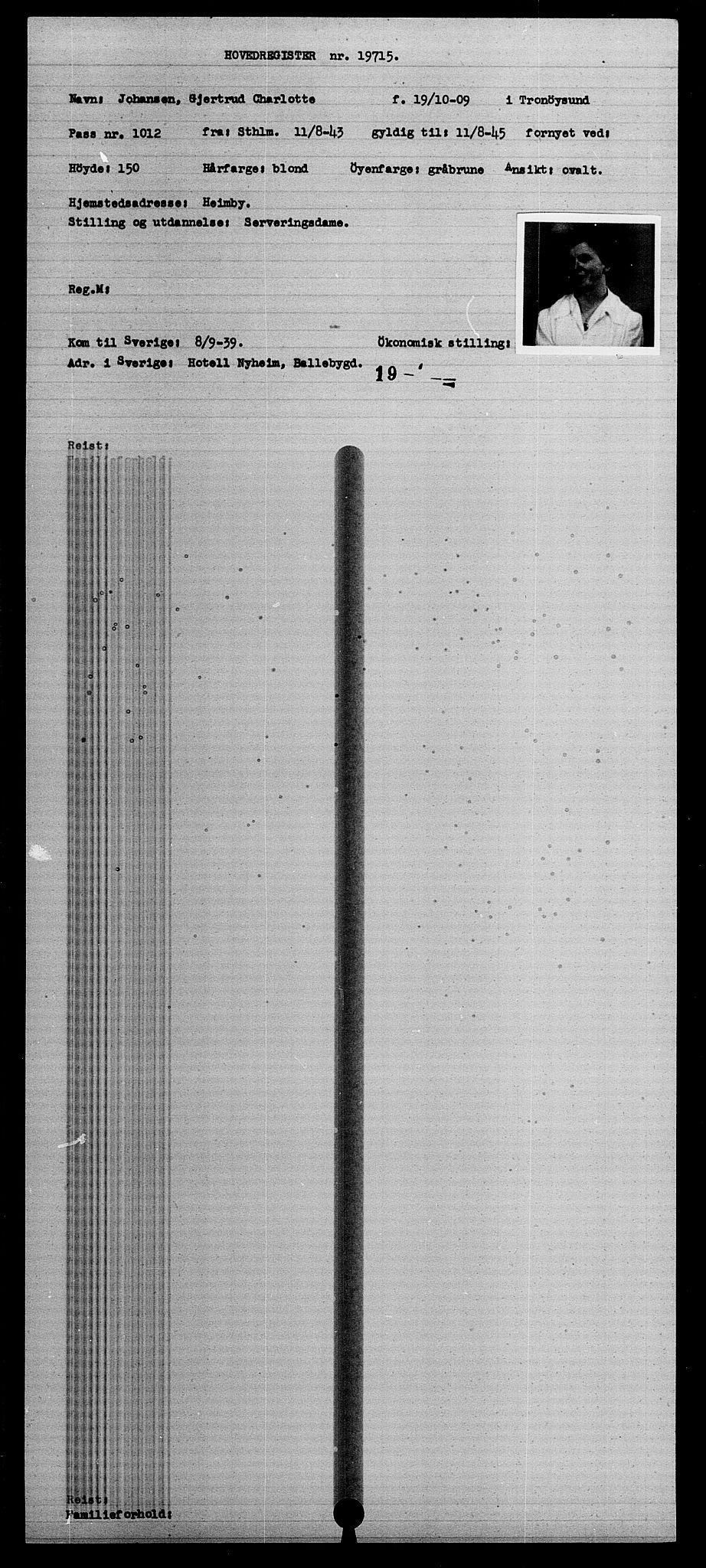 Den Kgl. Norske Legasjons Flyktningskontor, RA/S-6753/V/Va/L0009: Kjesäterkartoteket.  Flyktningenr. 18502-22048, 1940-1945, p. 1371