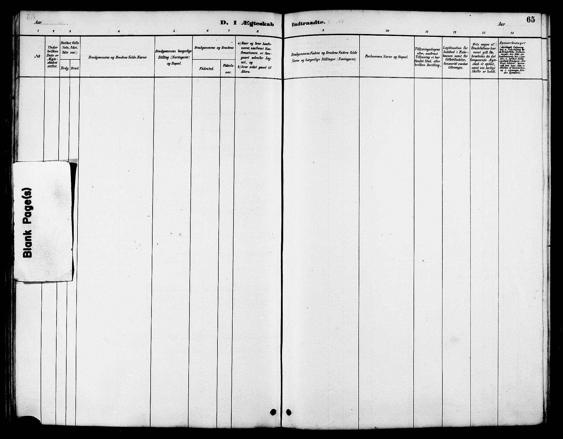 Ministerialprotokoller, klokkerbøker og fødselsregistre - Nordland, AV/SAT-A-1459/826/L0383: Parish register (copy) no. 826C03, 1887-1896, p. 65