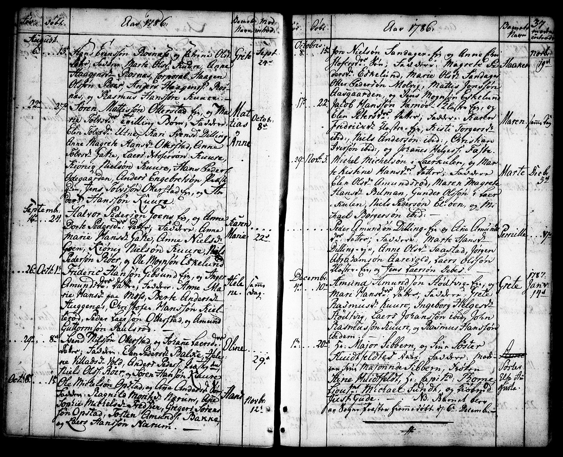 Rygge prestekontor Kirkebøker, AV/SAO-A-10084b/F/Fa/L0002: Parish register (official) no. 2, 1771-1814, p. 37