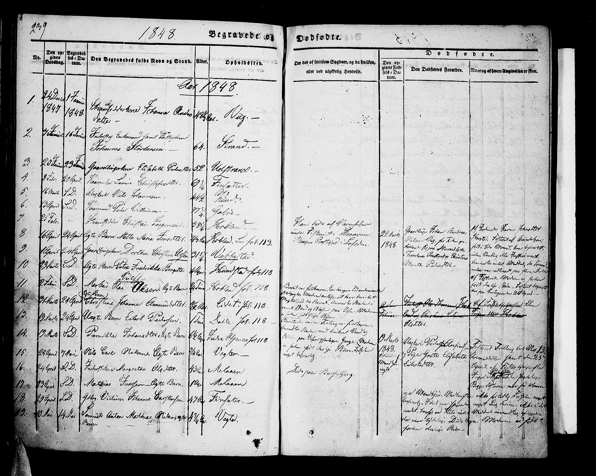 Kvæfjord sokneprestkontor, SATØ/S-1323/G/Ga/Gaa/L0003kirke: Parish register (official) no. 3, 1830-1857, p. 239