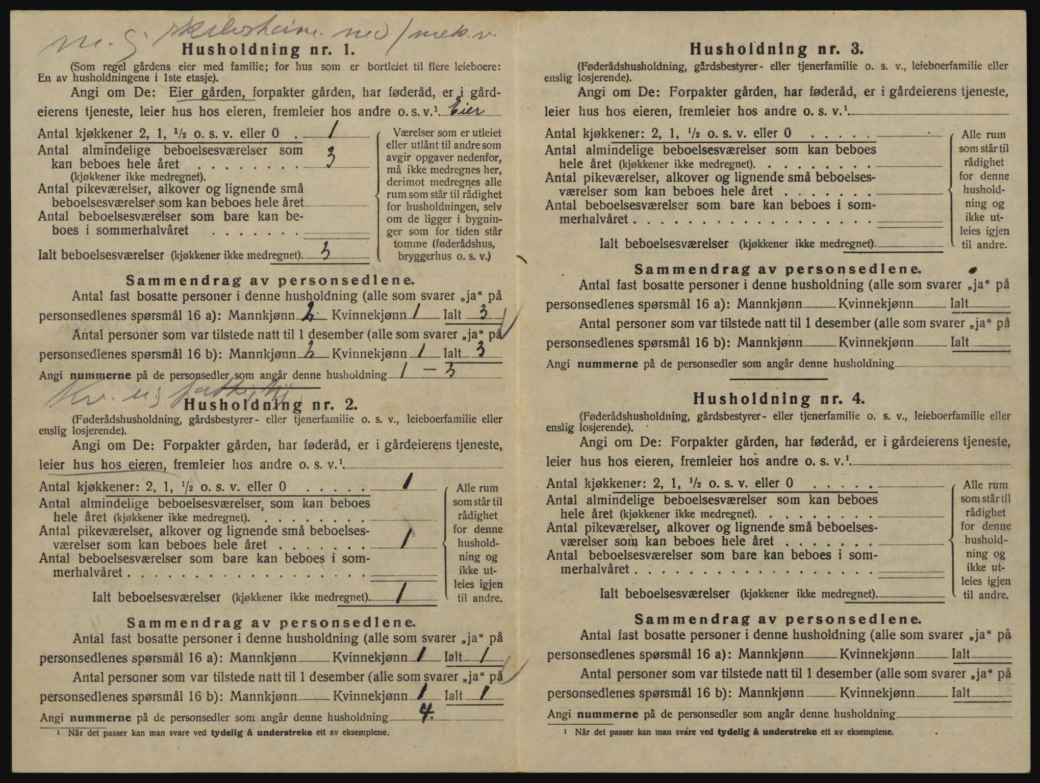 SAO, 1920 census for Glemmen, 1920, p. 2252