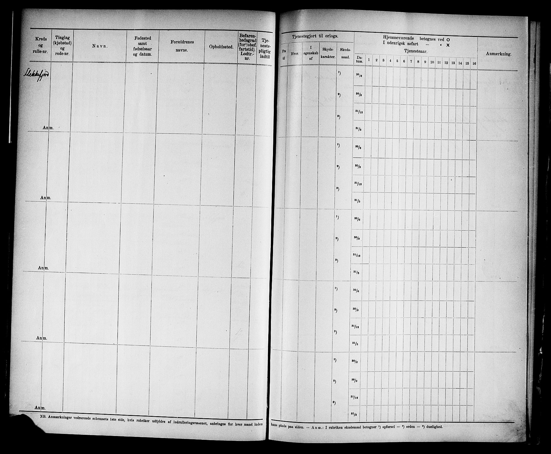 Kristiansand mønstringskrets, SAK/2031-0015/F/Fd/L0004: Rulle sjøvernepliktige, C-4, 1902, p. 23