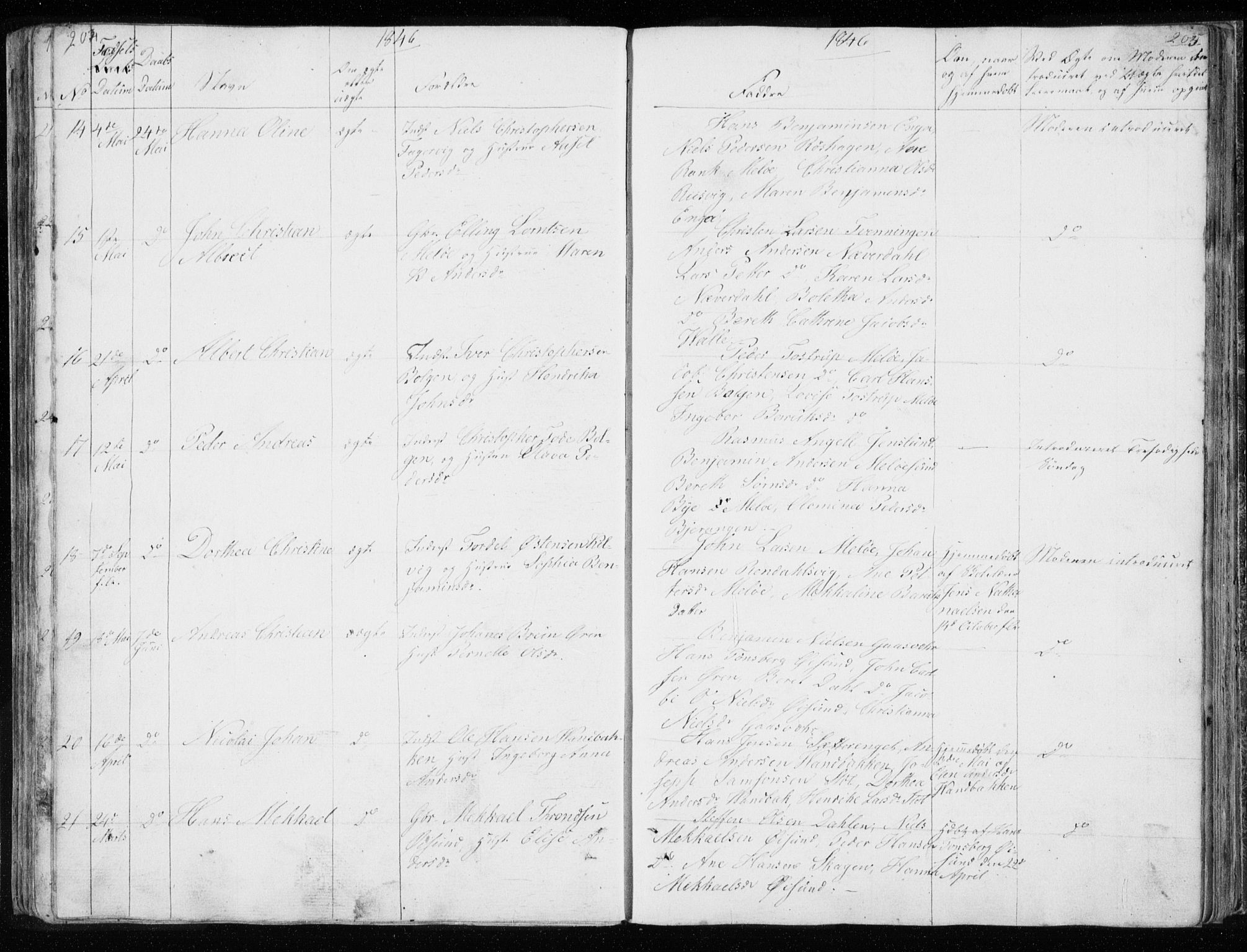 Ministerialprotokoller, klokkerbøker og fødselsregistre - Nordland, AV/SAT-A-1459/843/L0632: Parish register (copy) no. 843C01, 1833-1853, p. 204-205