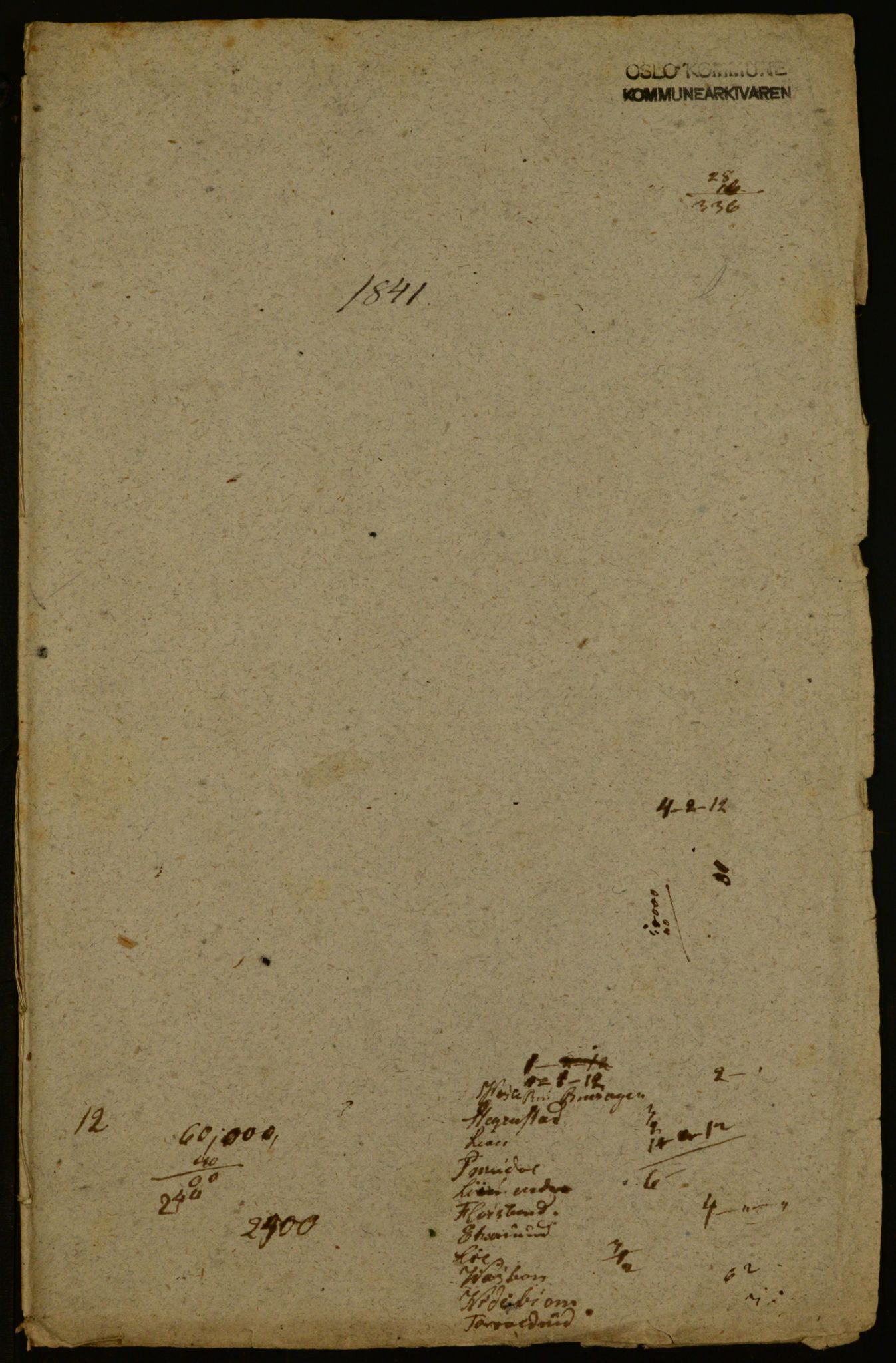 OBA, Census for Aker 1841, 1841