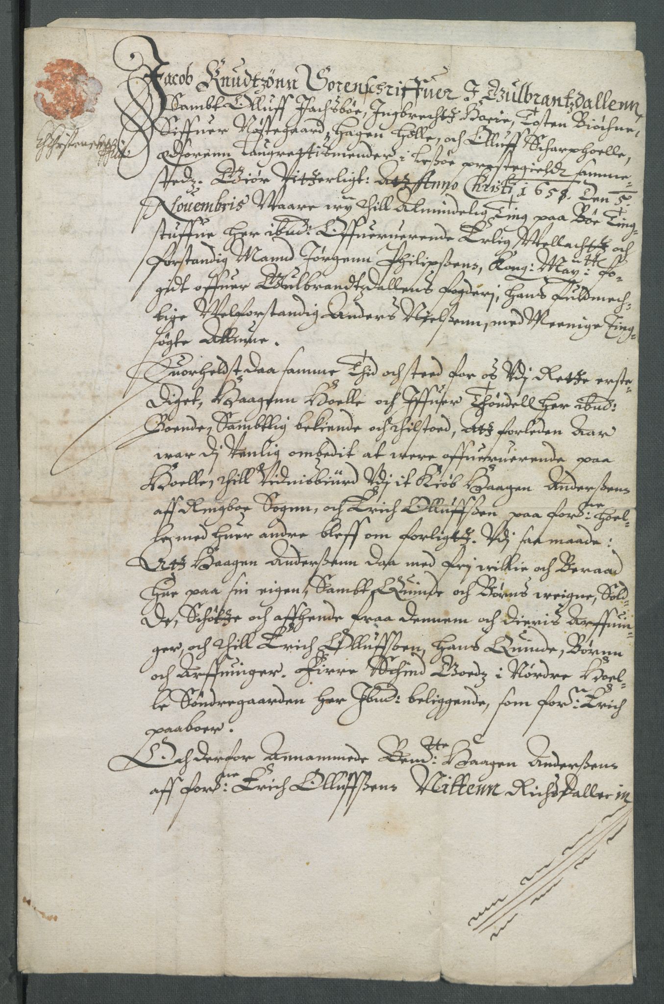 Riksarkivets diplomsamling, AV/RA-EA-5965/F02/L0168: Dokumenter, 1658-1660, p. 44